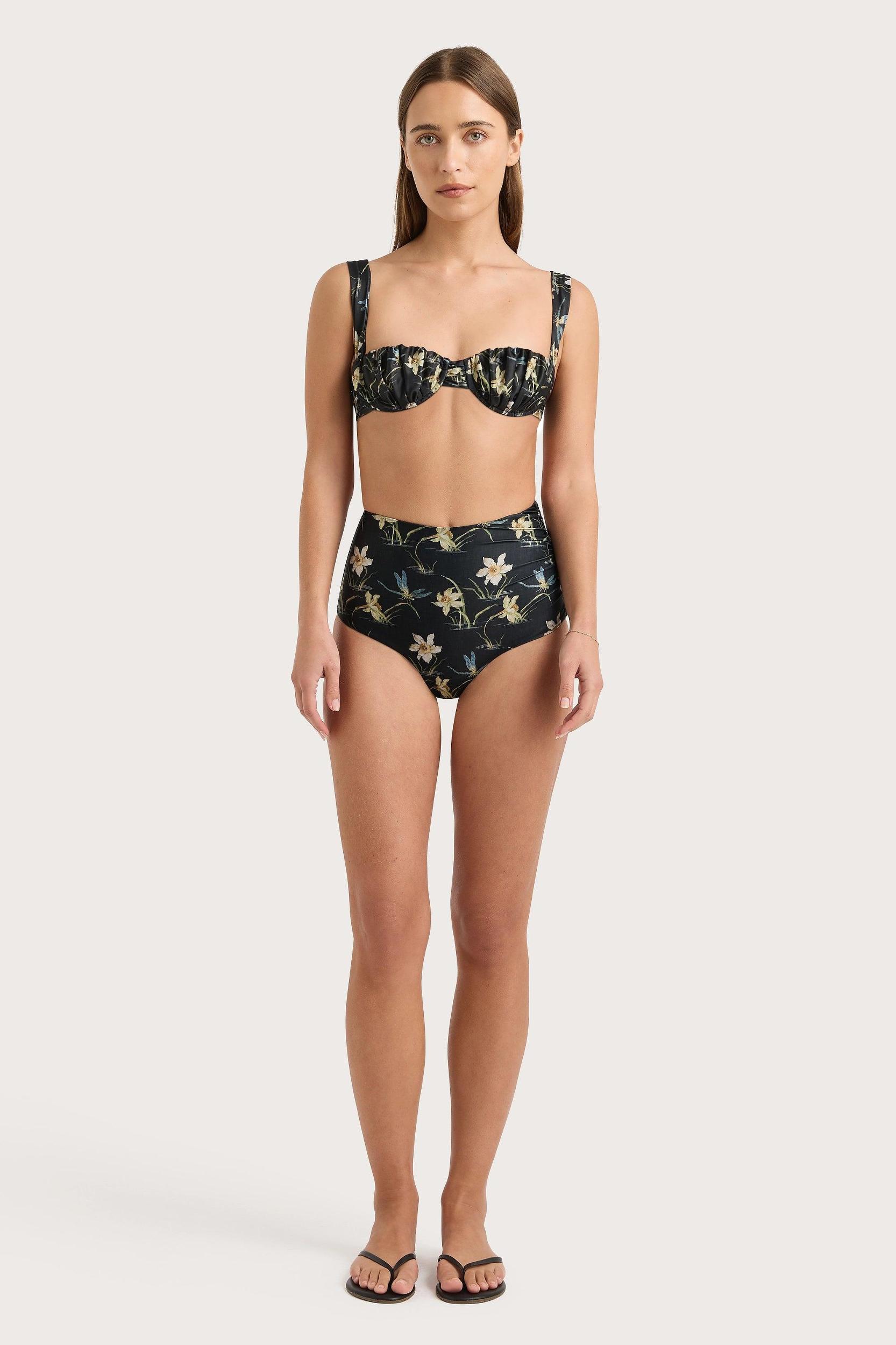 Emily Bikini Top Daffodil Print - Final Sale Product Image