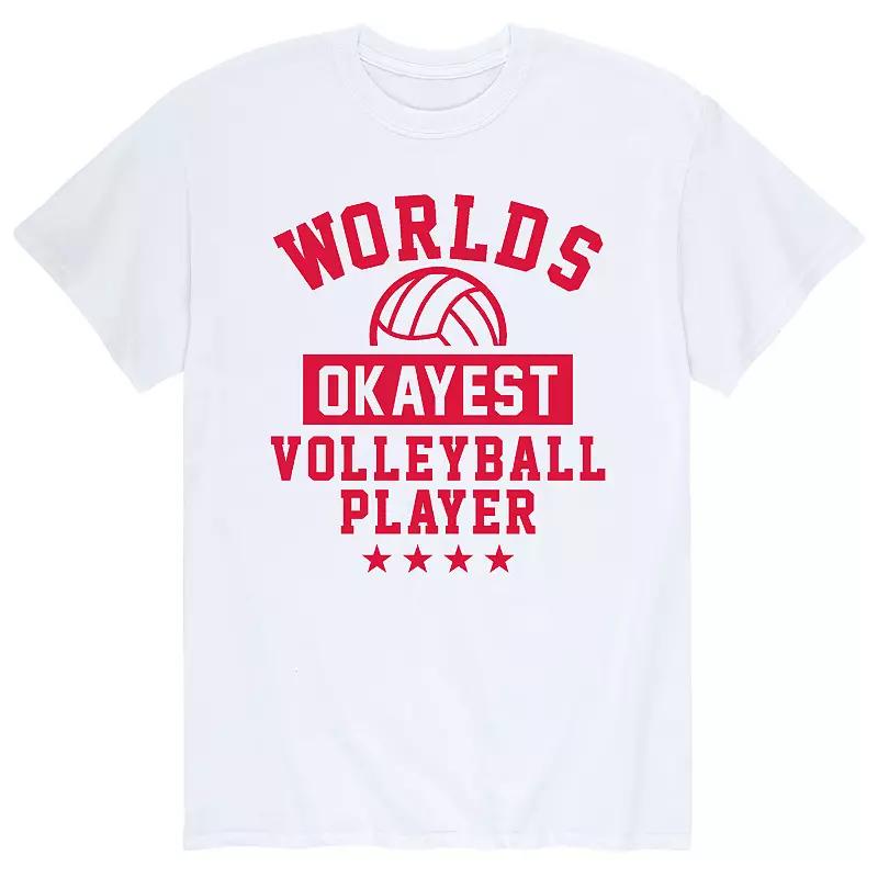 Men's Worlds Okayest Volleyball Tee,  Product Image