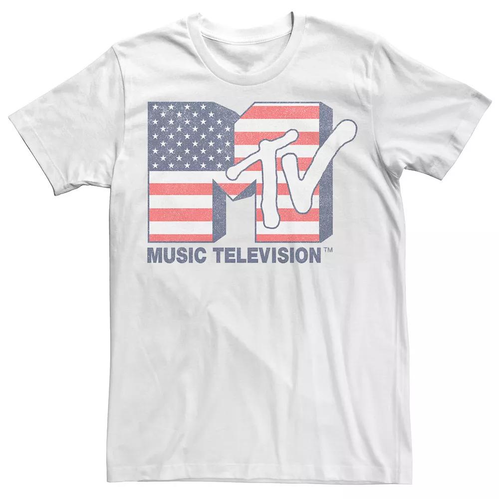 Men's MTV USA Flag Logo Graphic Tee,  Product Image