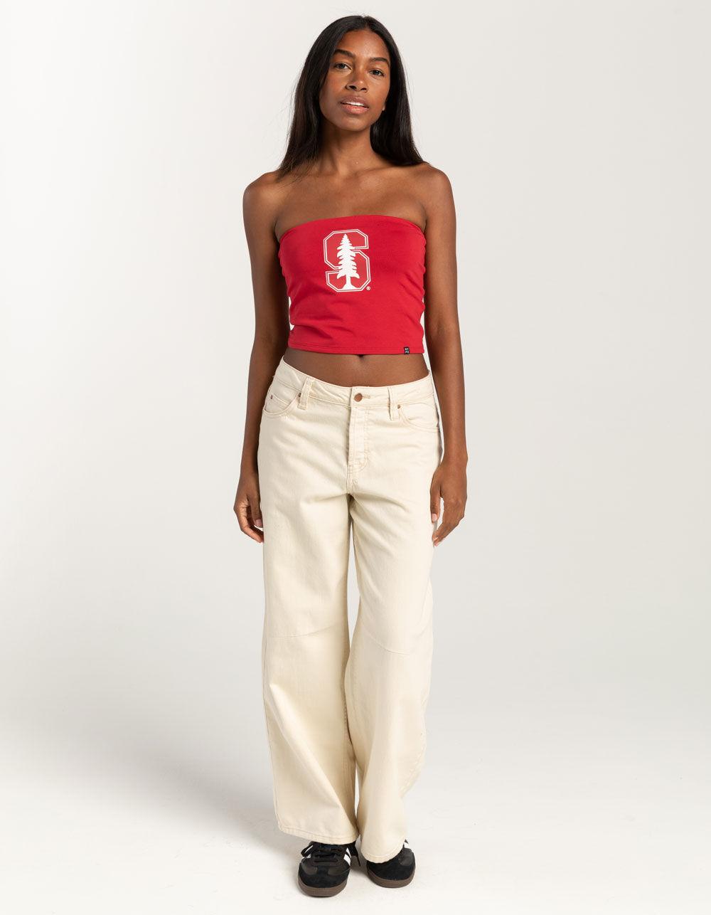 HYPE AND VICE Stanford University Womens Tube Top - RED Product Image
