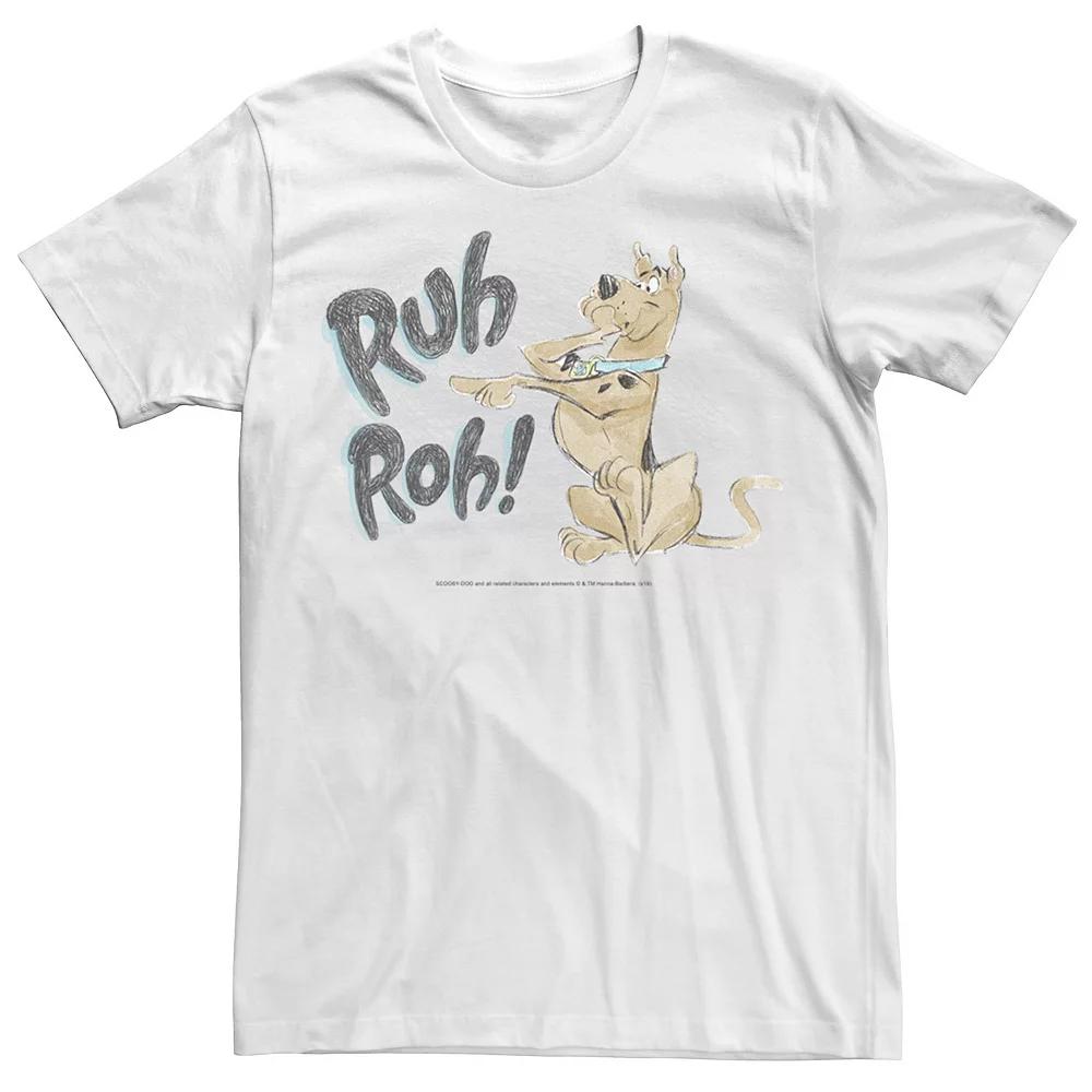 Big & Tall Scooby-Doo "Ruh Roh!" Sketch Tee, Men's,  Product Image