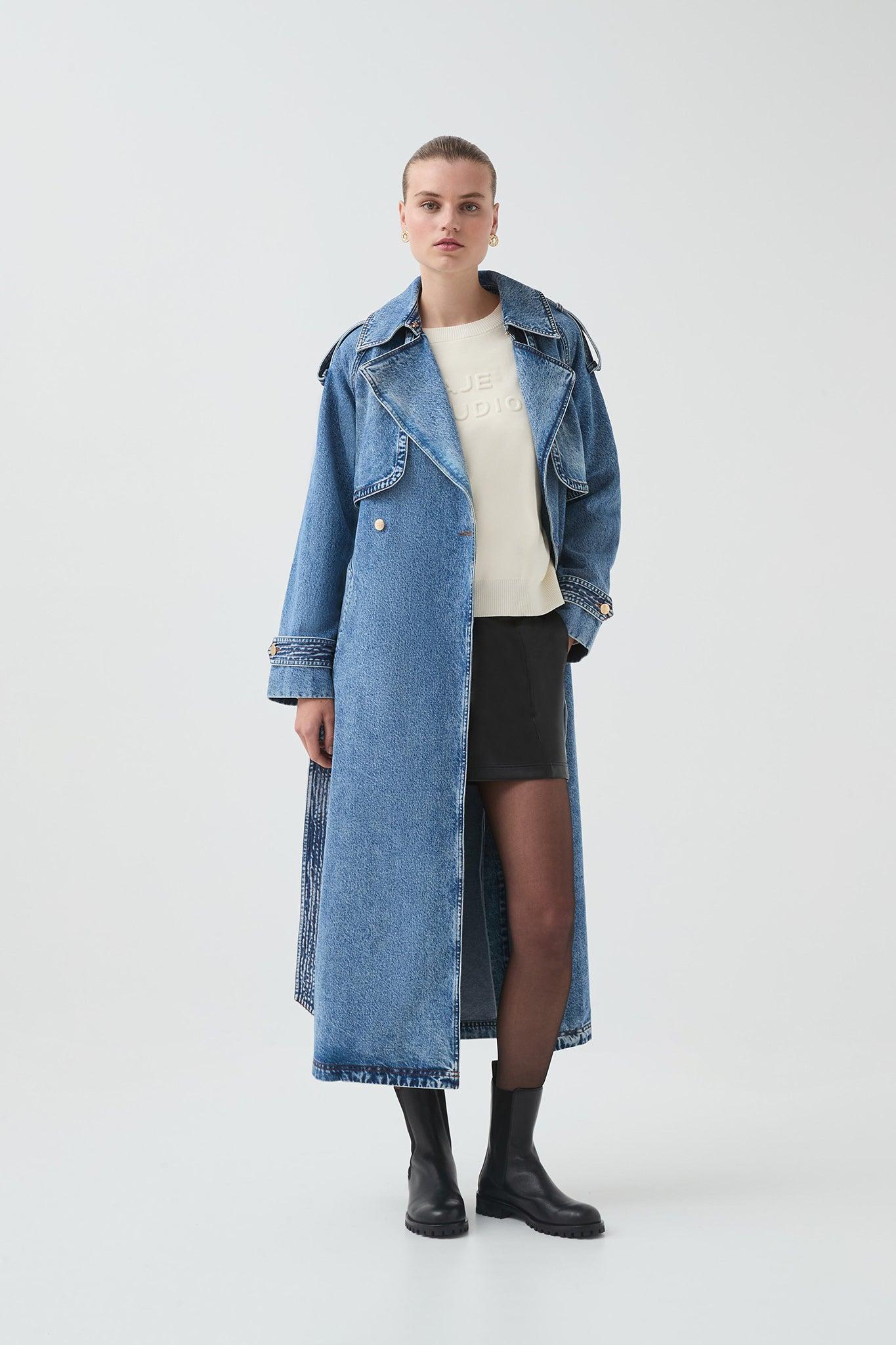 Blues Denim Trench Product Image