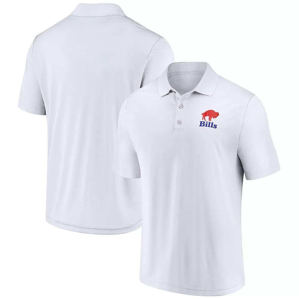 Men's Fanatics  White Buffalo Bills Vintage Polo, Size: 3XL Product Image