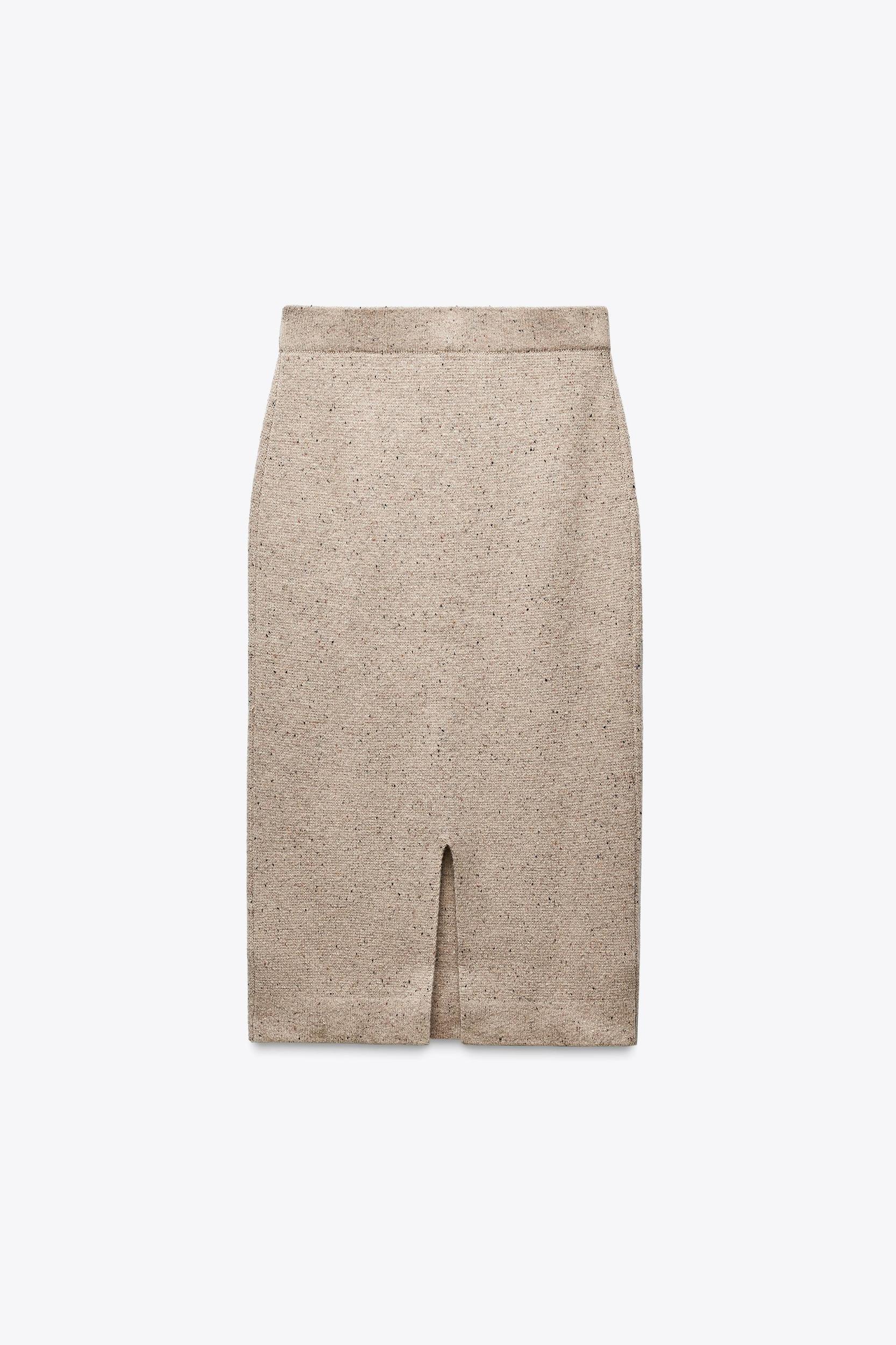100% WOOL MIDI SKIRT Product Image