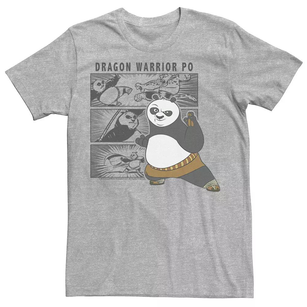 Men's Kung Fu Panda Dragon Warrior Po Comic Panel Portrait Tee,  Product Image