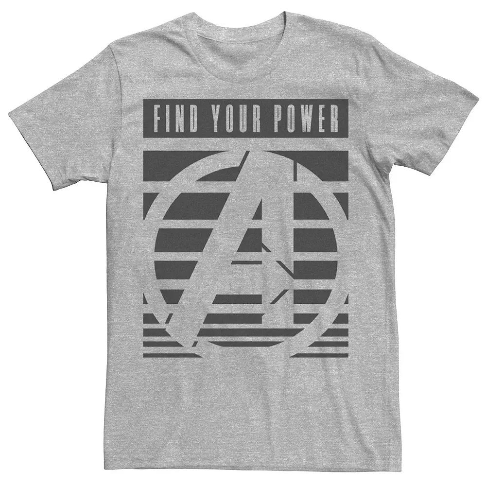 Men's Marvel Iron Man Find Your Power Striped Text Tee,  Product Image