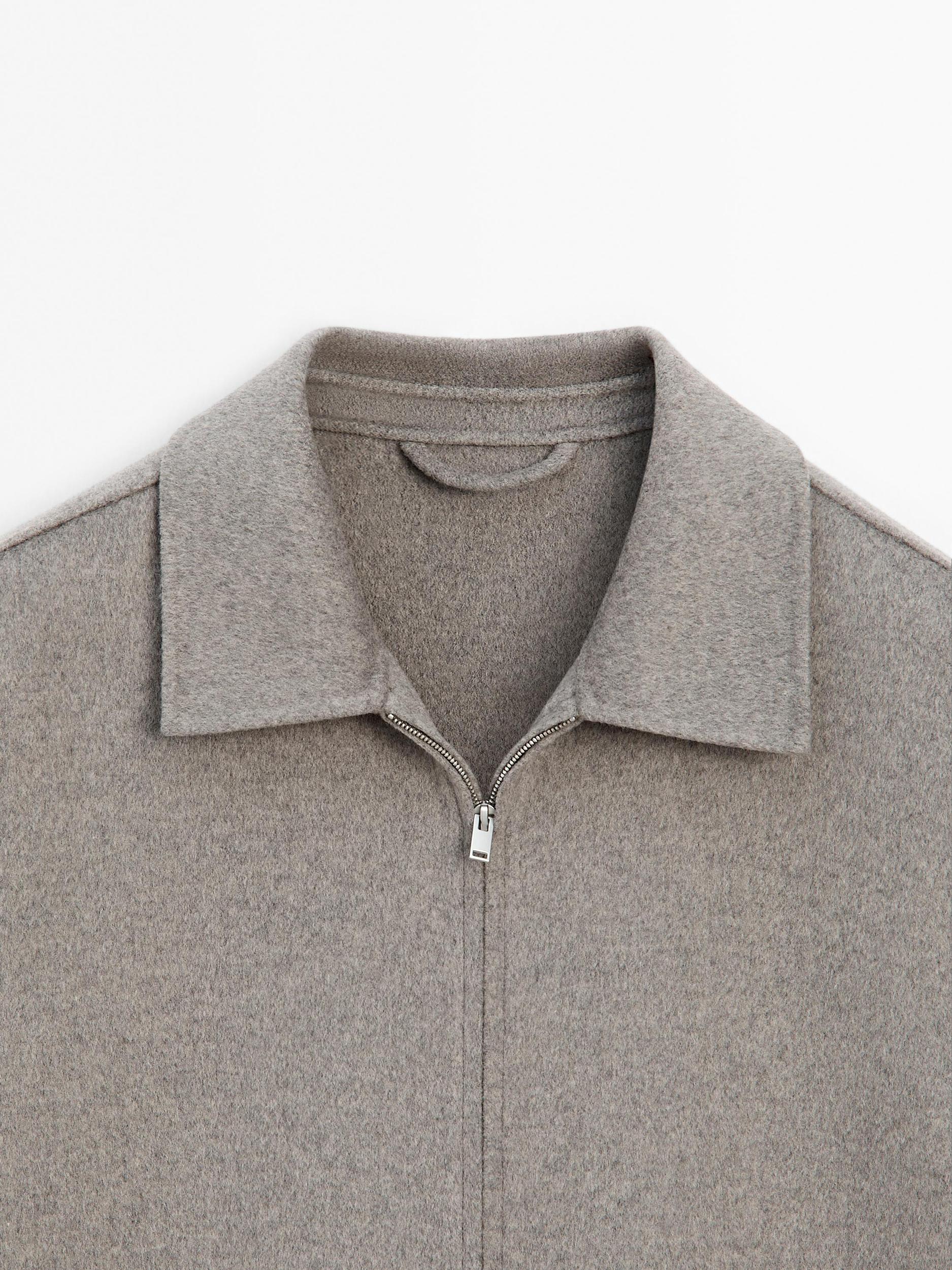 Double zip wool jacket Product Image