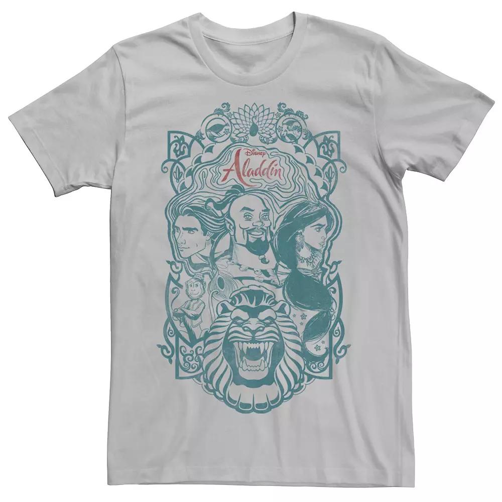 Disney's Aladdin Live Action Men's Group Character Sketch Tee,  Product Image