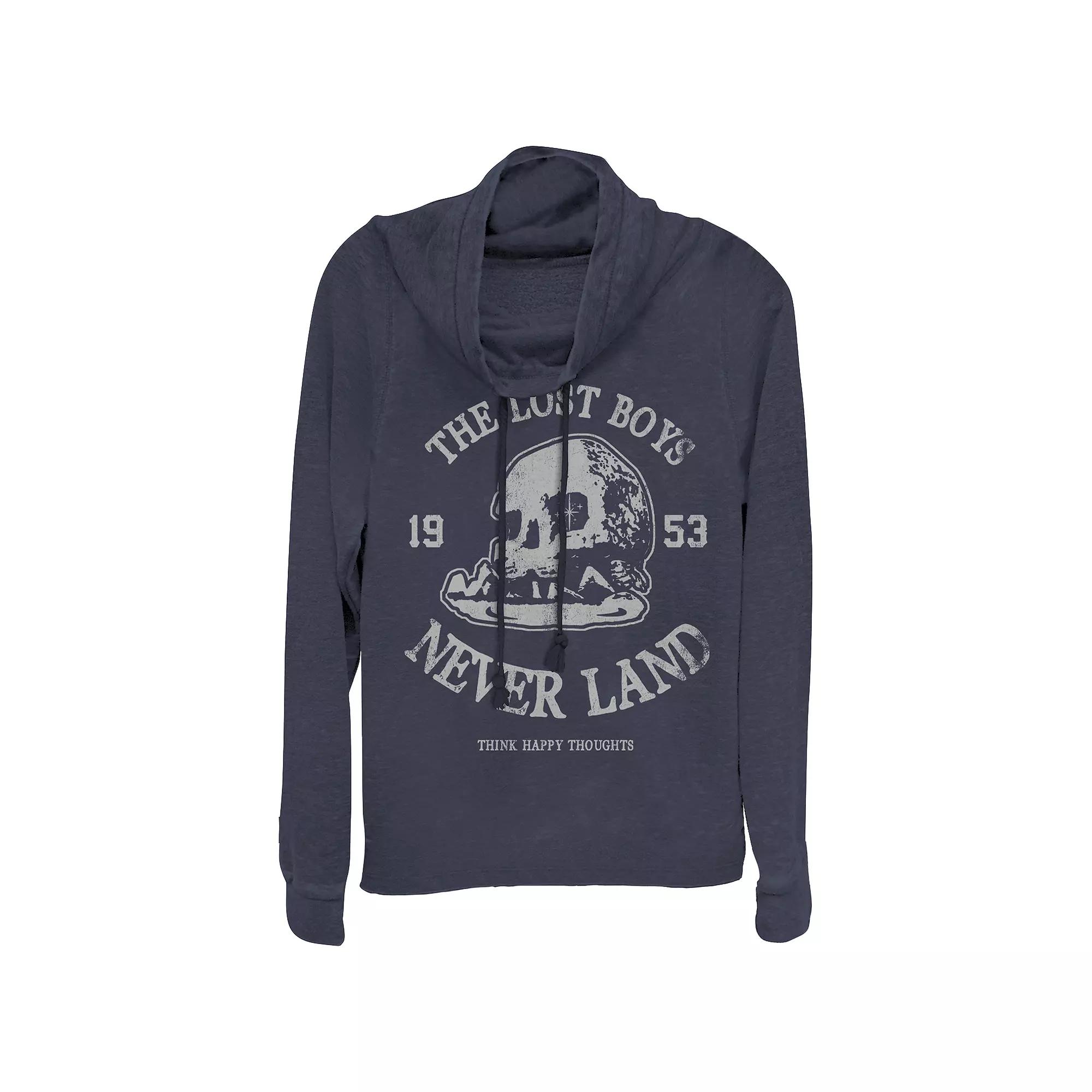 Disney's Peter Pan Women's Plus The Lost Boys 1953 Cowlneck Graphic Lightweight Long Sleeve, Girl's,  Product Image