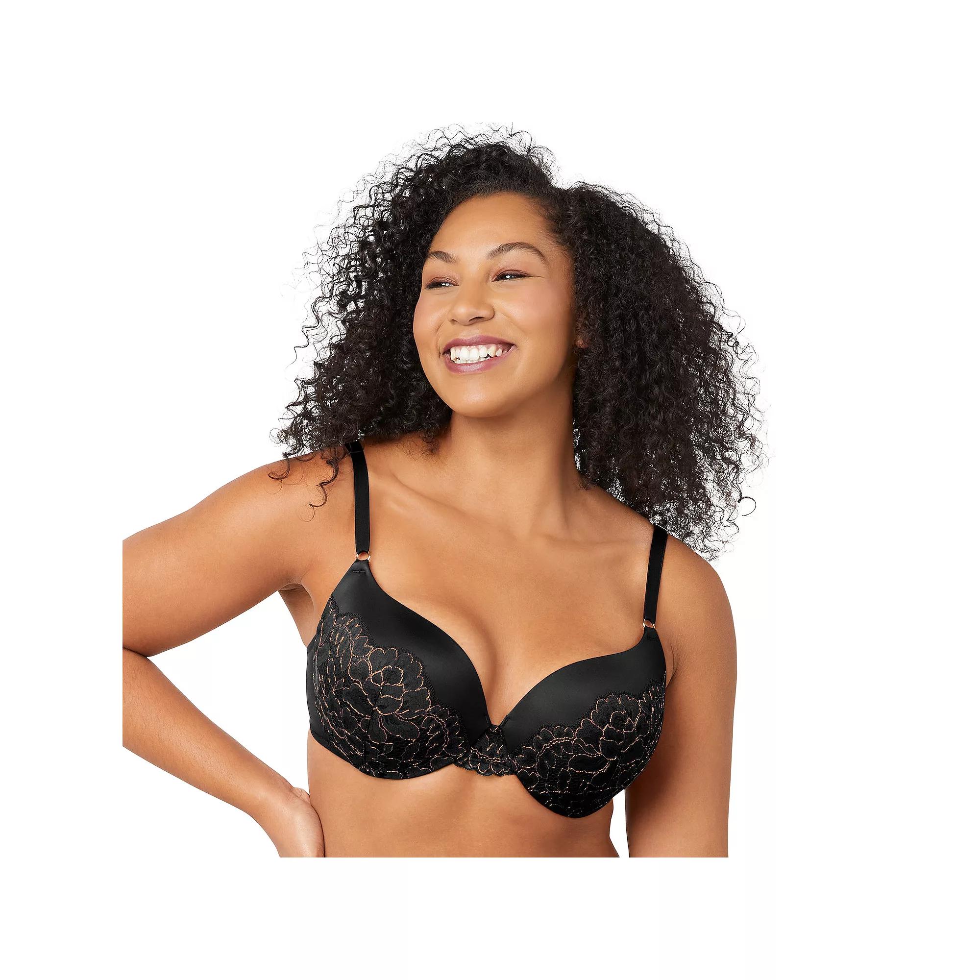 Maidenform® Love the Lift® Push Up & In Underwire Bra DM9900, Women's, Size: 38 D, Black W Rose Gold Product Image