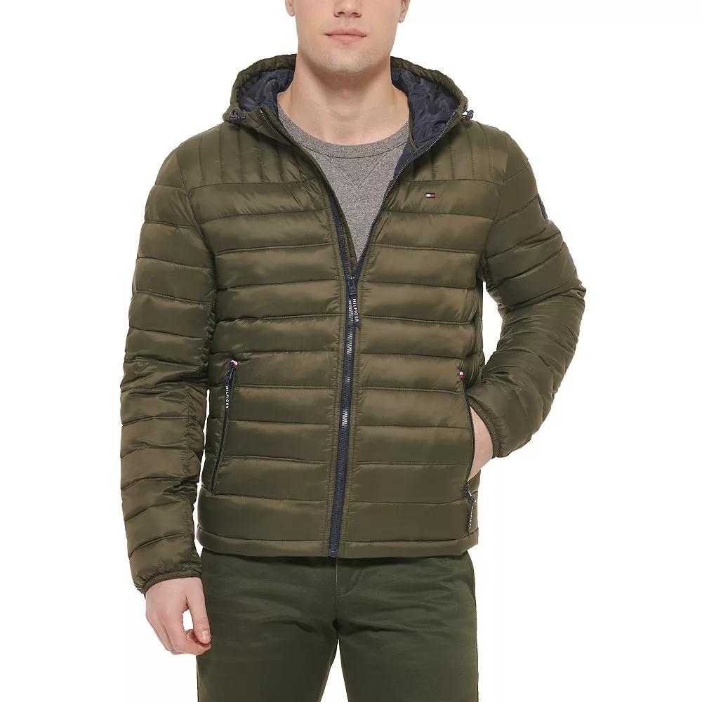 Men's Tommy Hilfiger Hooded Puffer Jacket,  Product Image