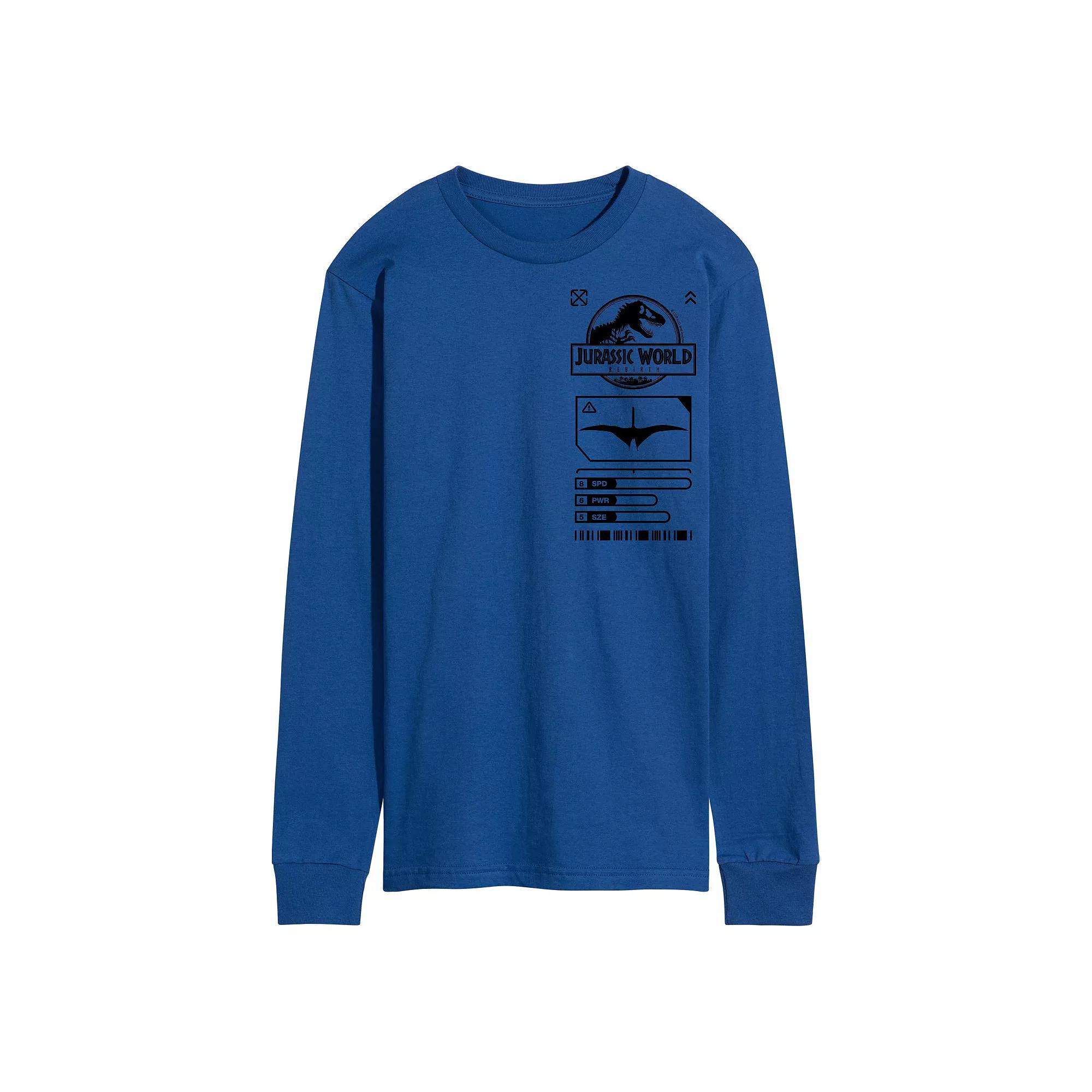 Men's Jurassic World Rebirth Icons Long Sleeve Graphic Tee,  Product Image