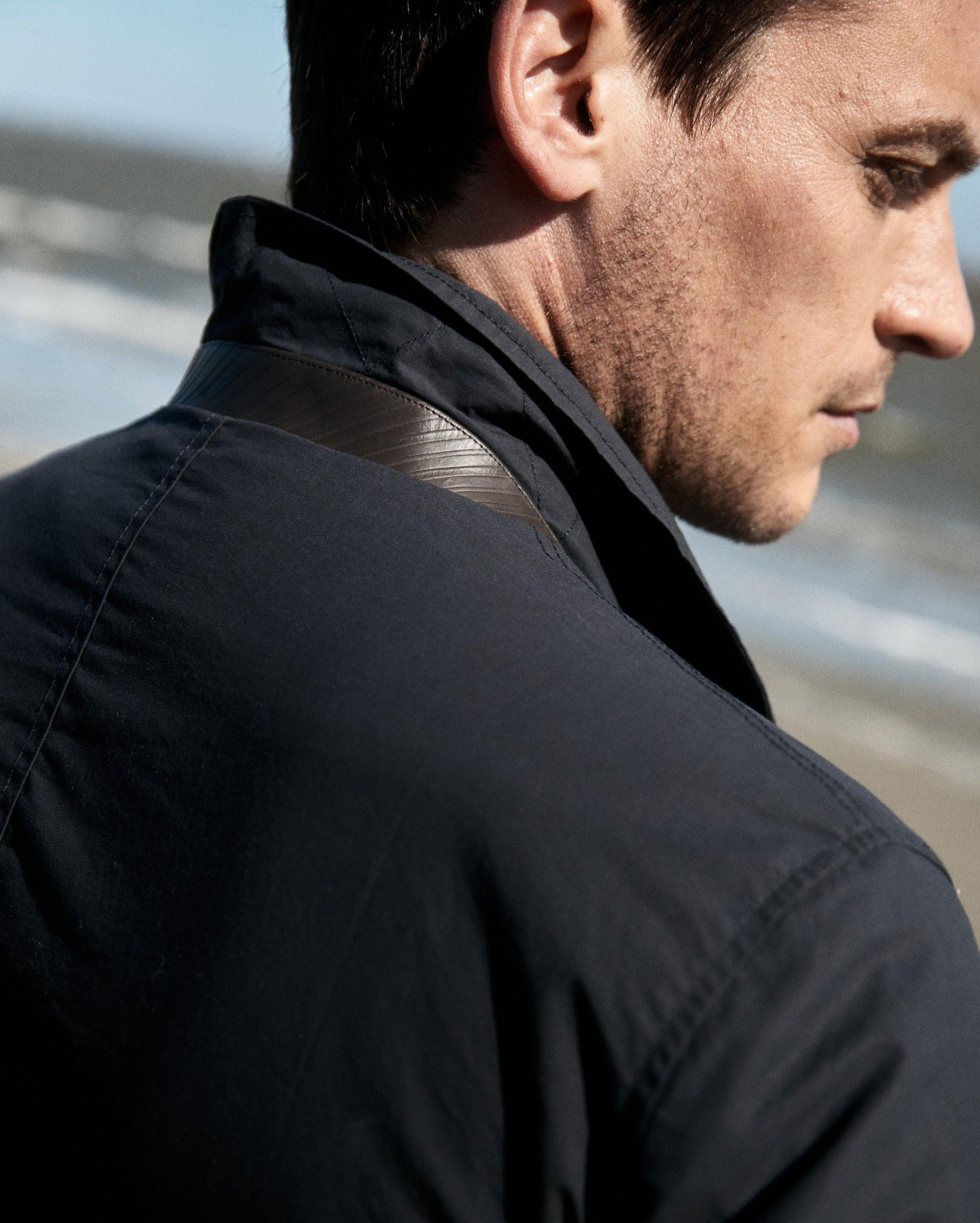 Waxed Bond Peacoat -  Product Image