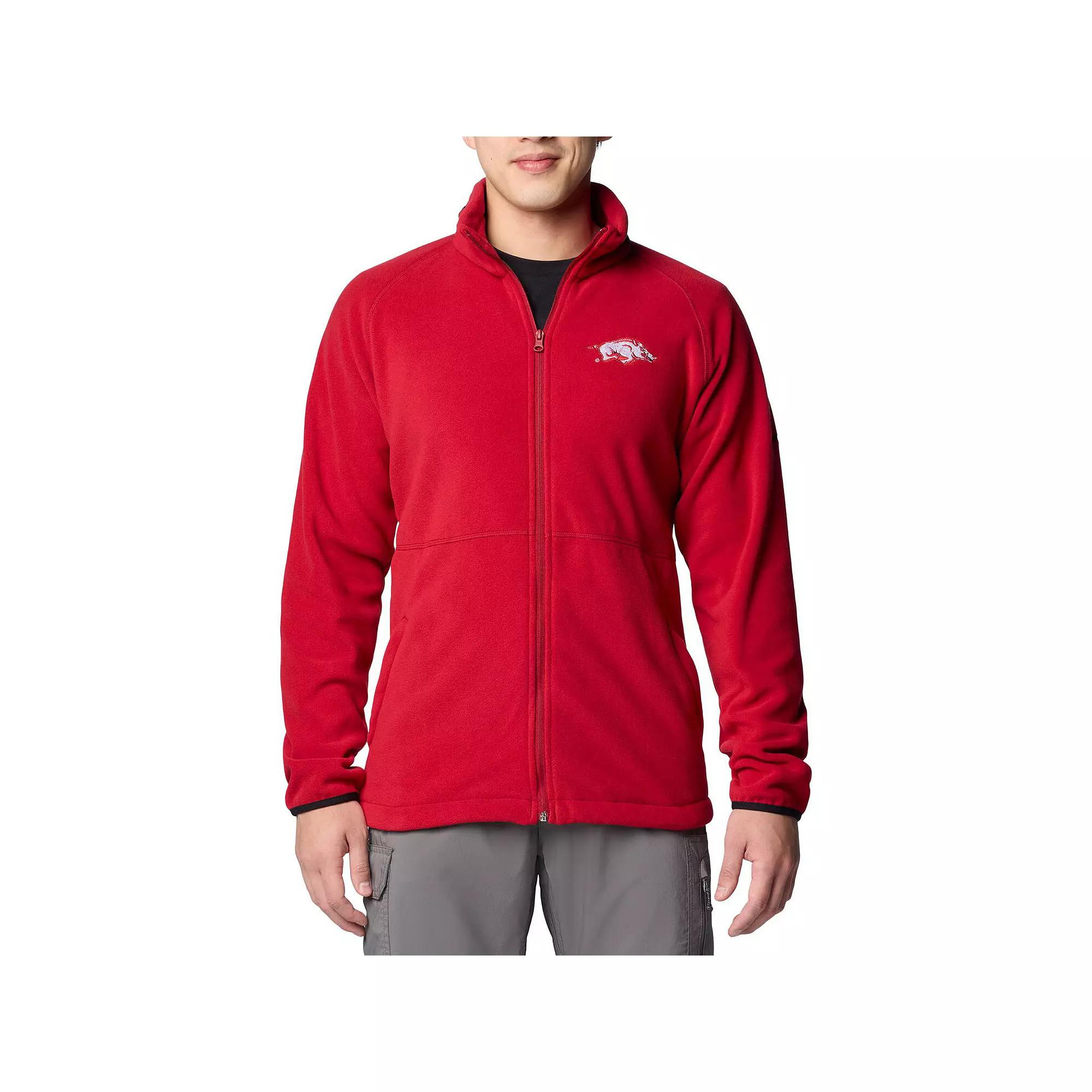 Men's Columbia Cardinal Arkansas Razorbacks Flanker IV Fleece Raglan Full-Zip Jacket,  Product Image