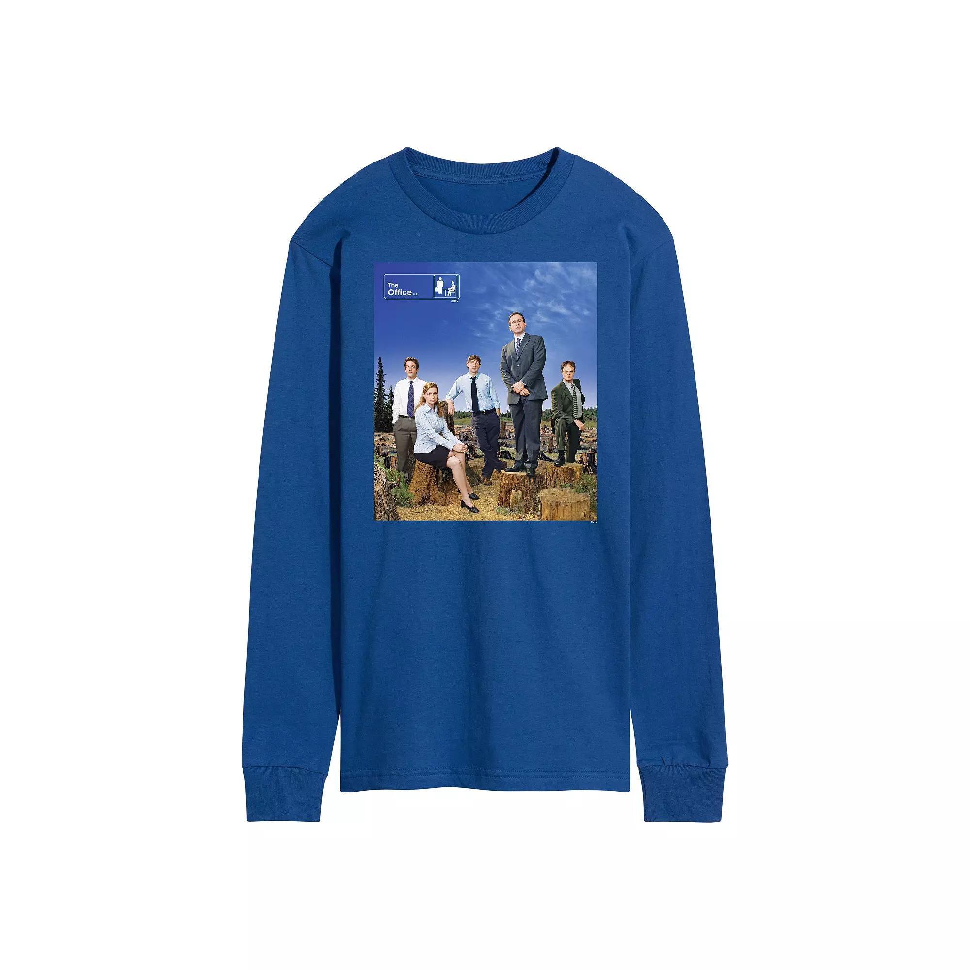 Men's The Office Cast Photo Long Sleeve Tee,  Product Image
