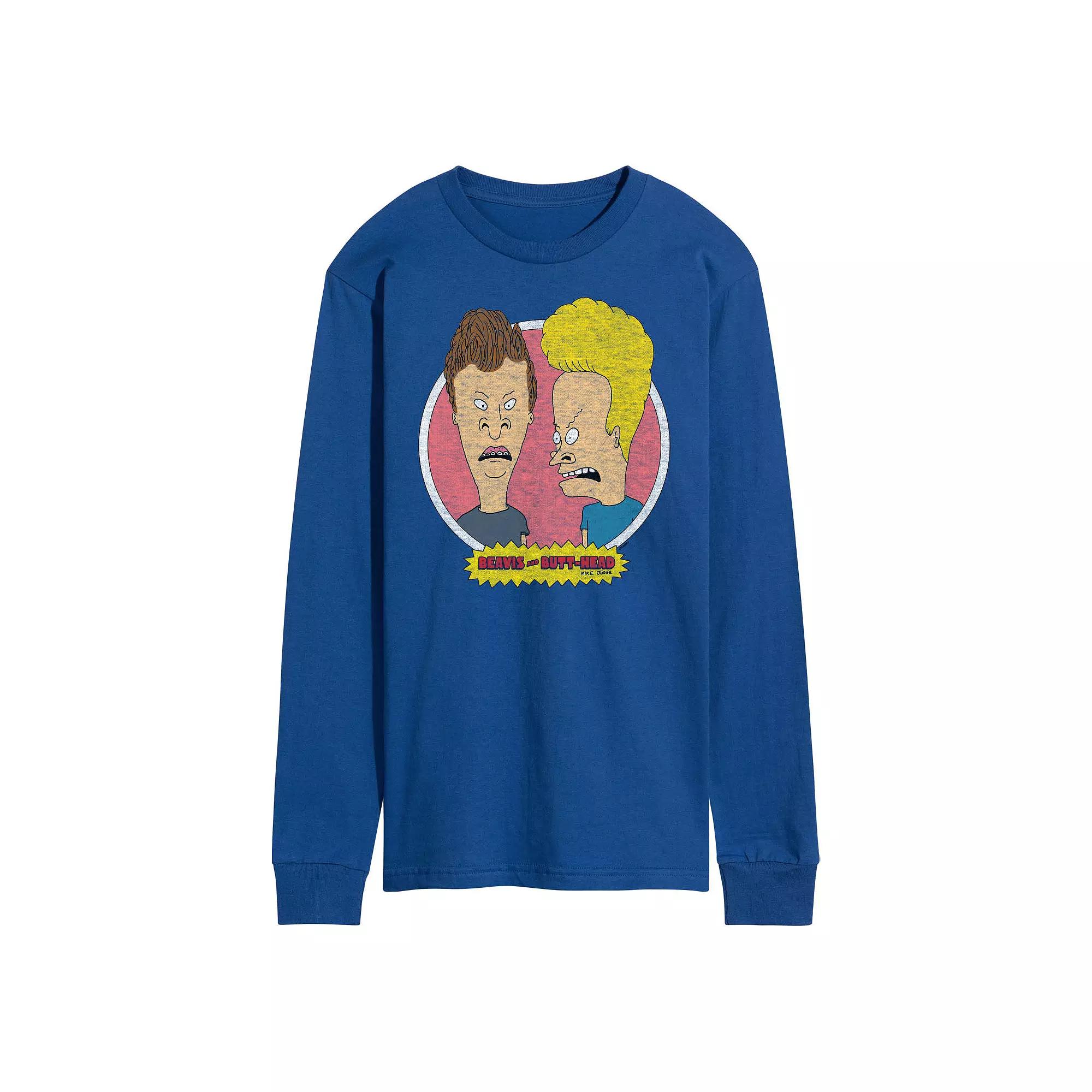 Men's Beavis And Butthead 30th Long Sleeve Tee,  Product Image