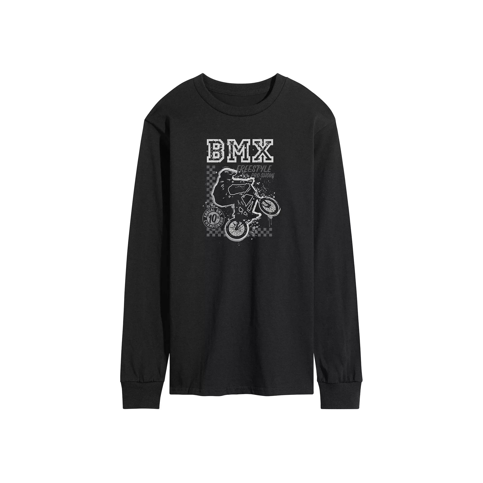 Men's Retro BMX Freestyle Long Sleeve Graphic Tee,  Product Image