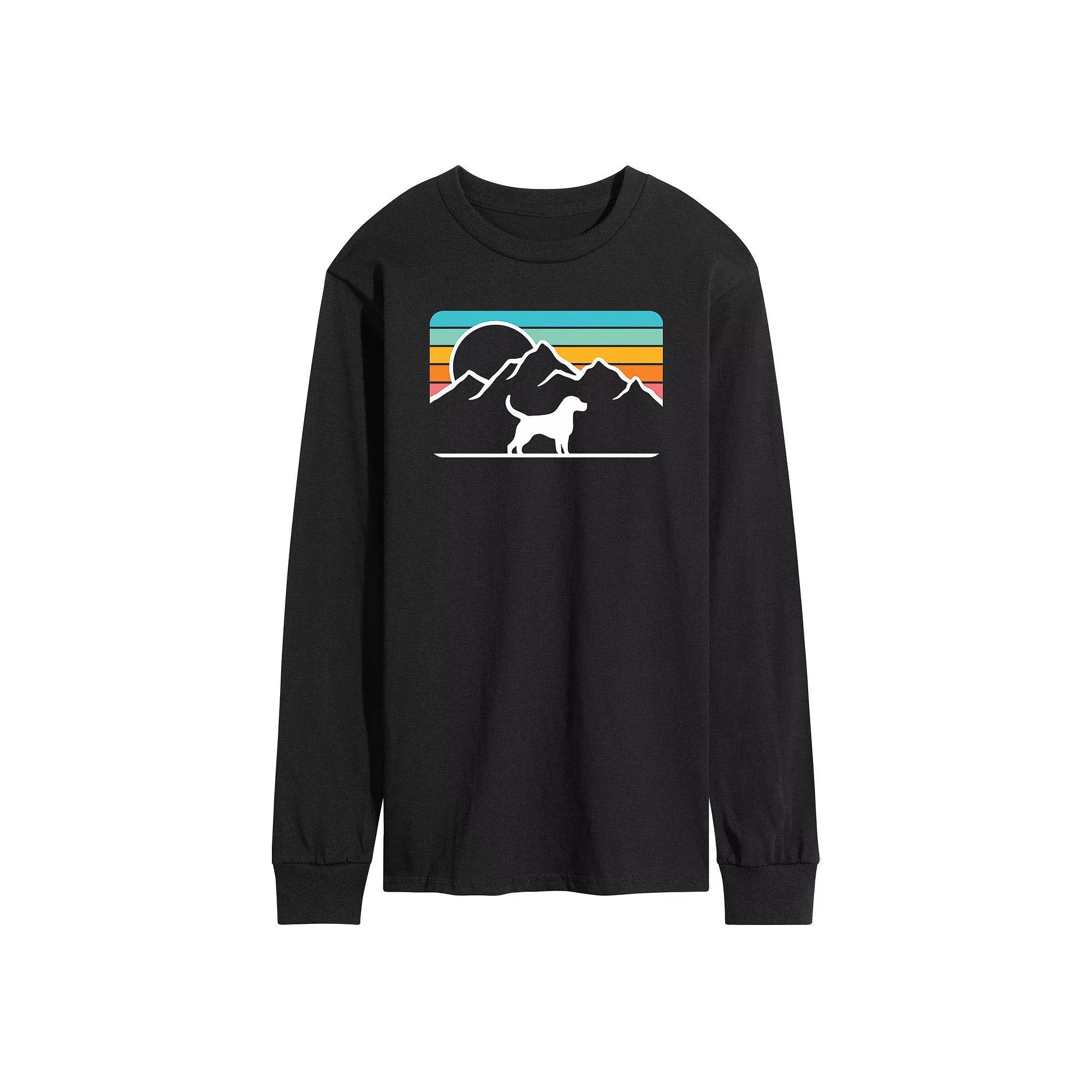 Disney's Mickey & Minnie Mouse Men's Merry Christmas Long Sleeve Graphic Tee,  Product Image