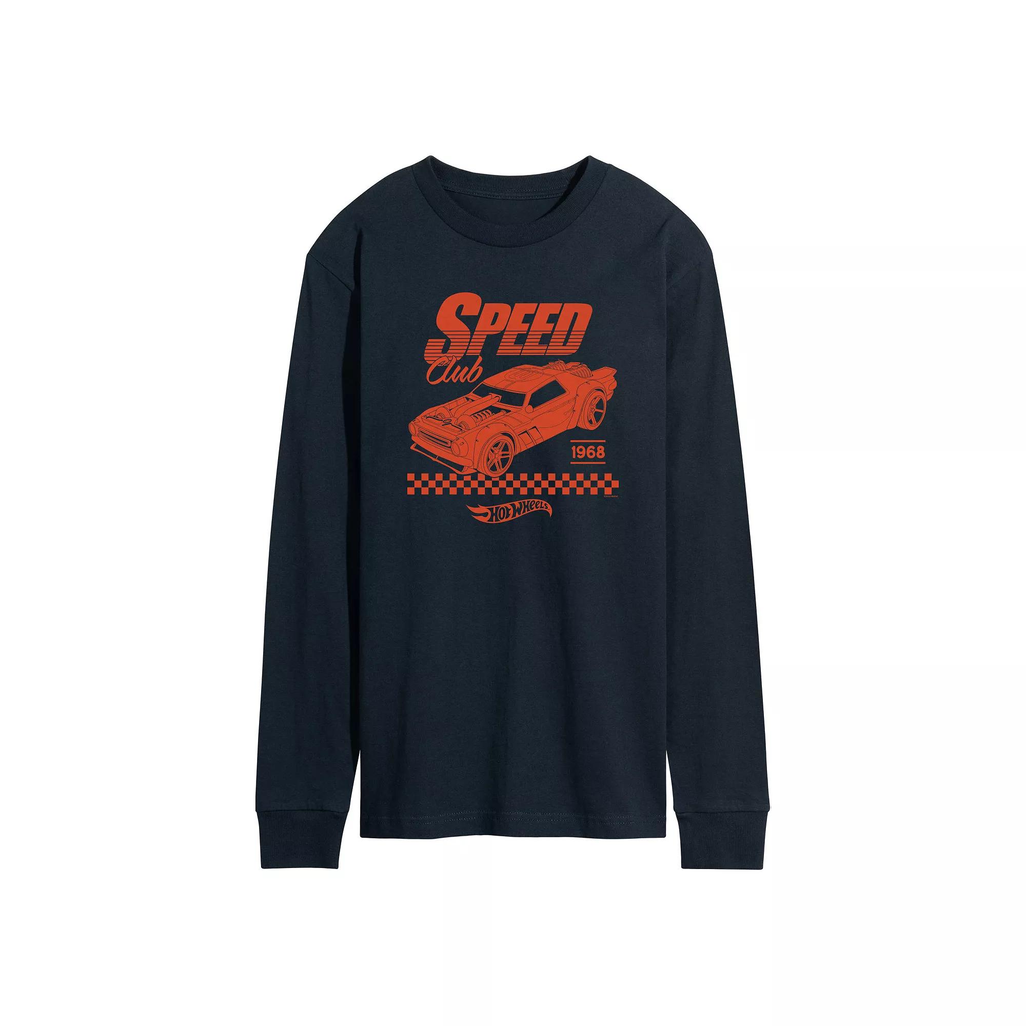 Men's Hot Wheels Speed Club Long Sleeve Graphic Tee,  Product Image