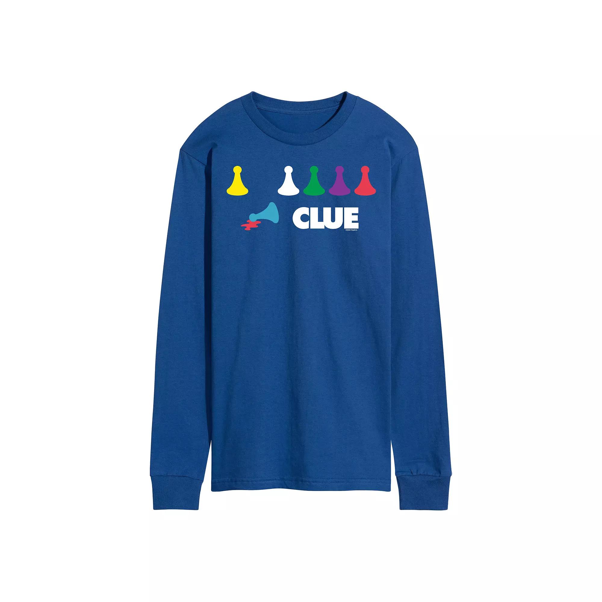 Men's Clue Game Pieces Long Sleeve Graphic Tee by Hasbro,  Product Image