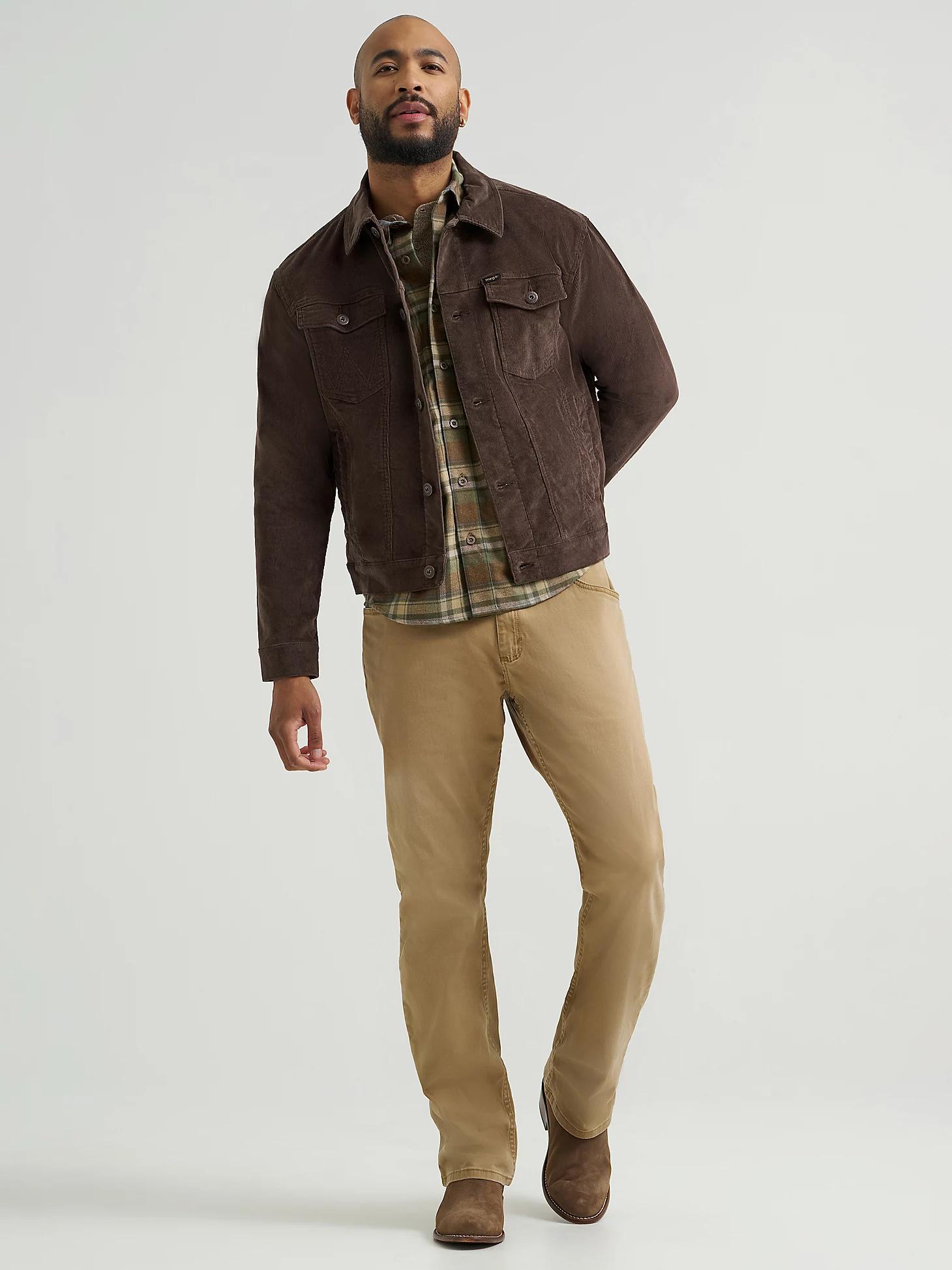 Men's Unlined Corduroy Jacket in Chocolate Product Image