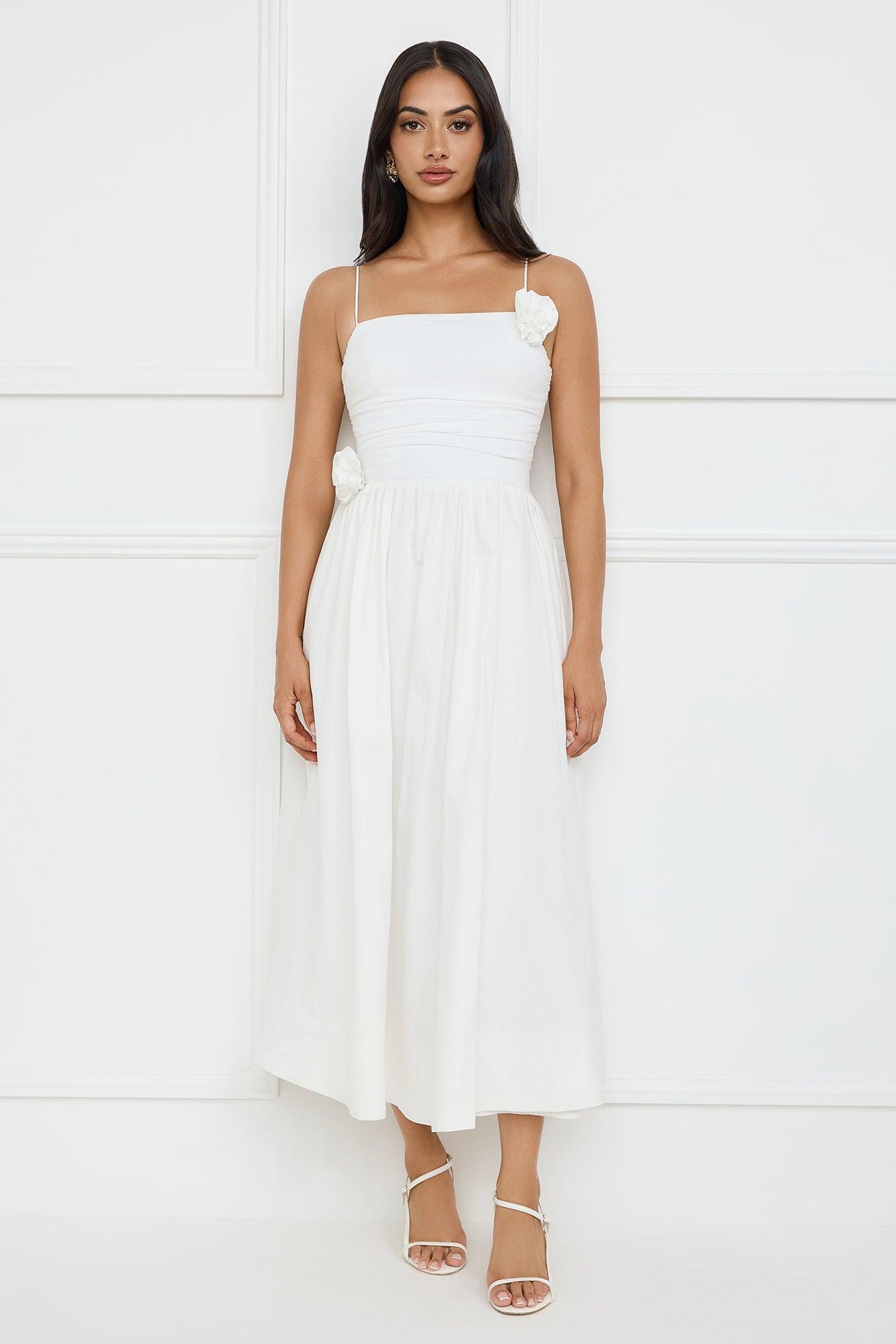 Trendsetter's Way Maxi Dress White Product Image