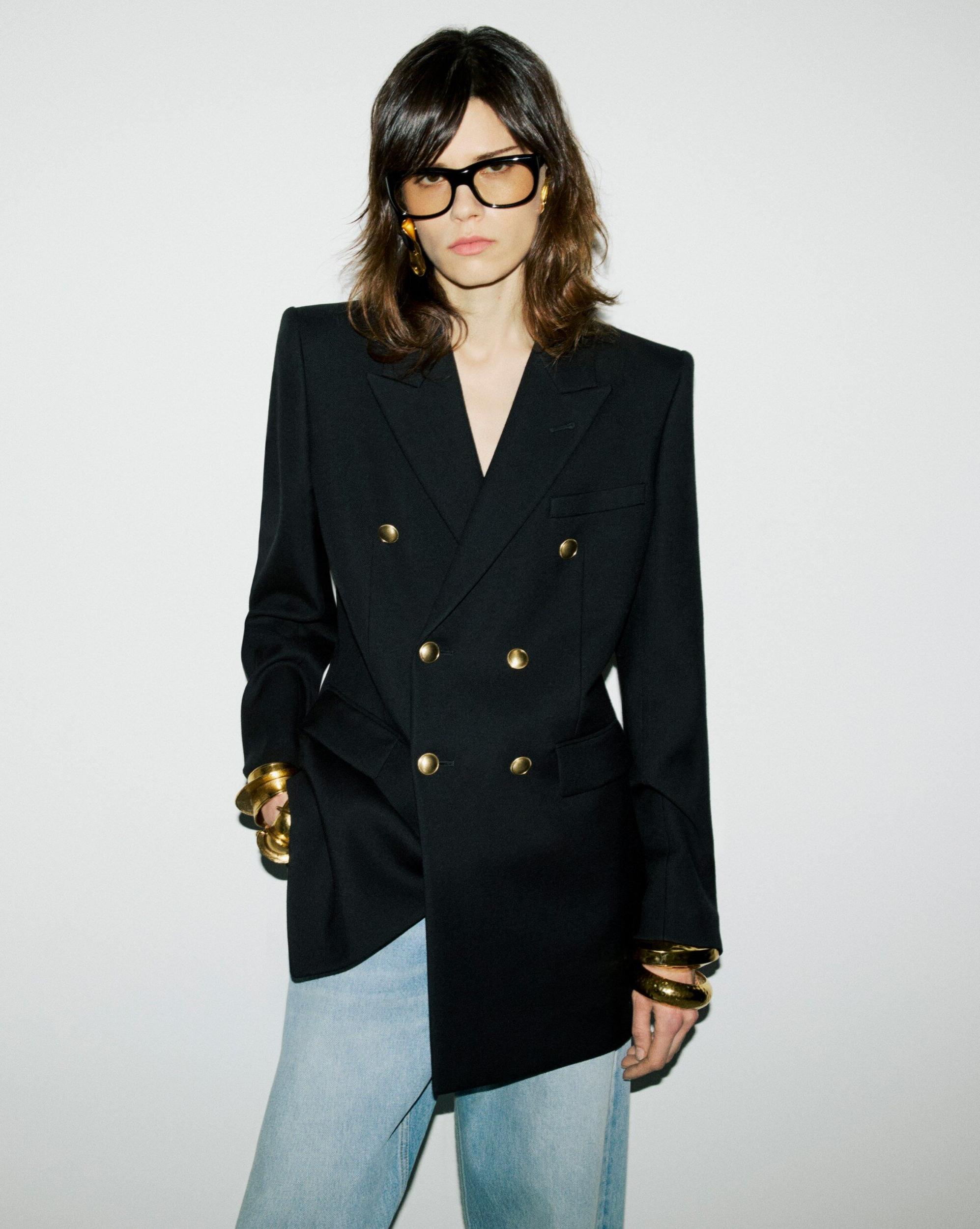 jacket in wool gabardine Product Image