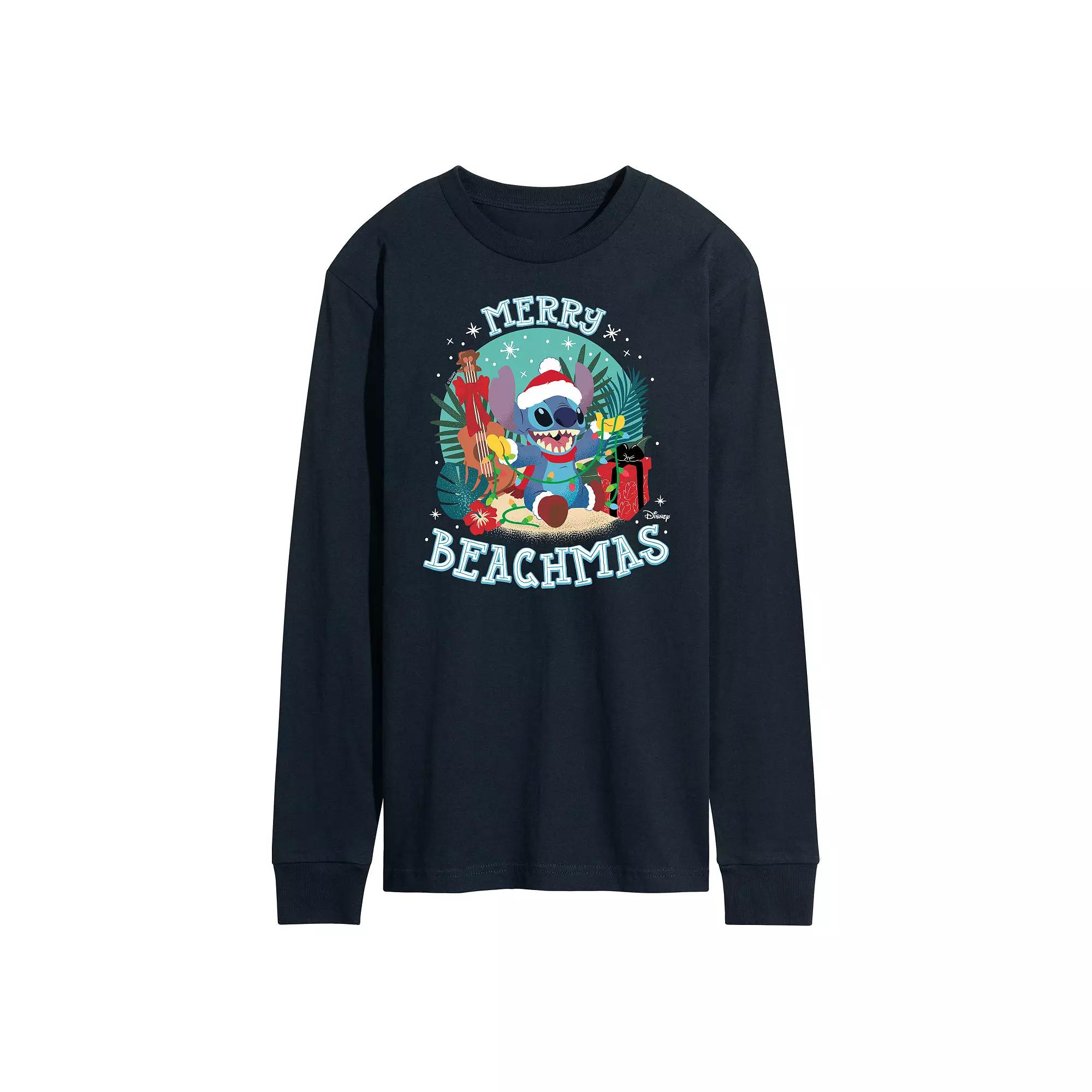 Disney's Lilo & Stitch Merry Beachmas Tee, Men's,  Product Image