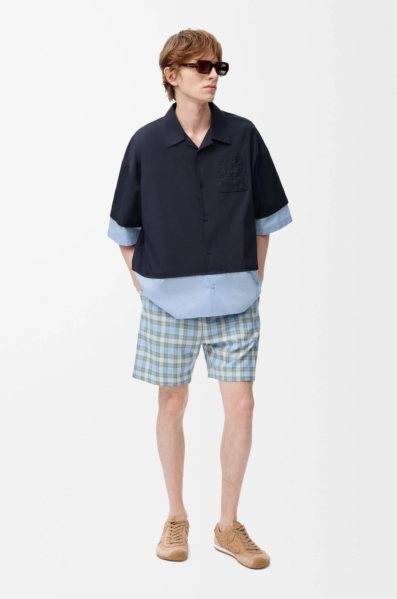 Short sleeve shirt in cotton Product Image