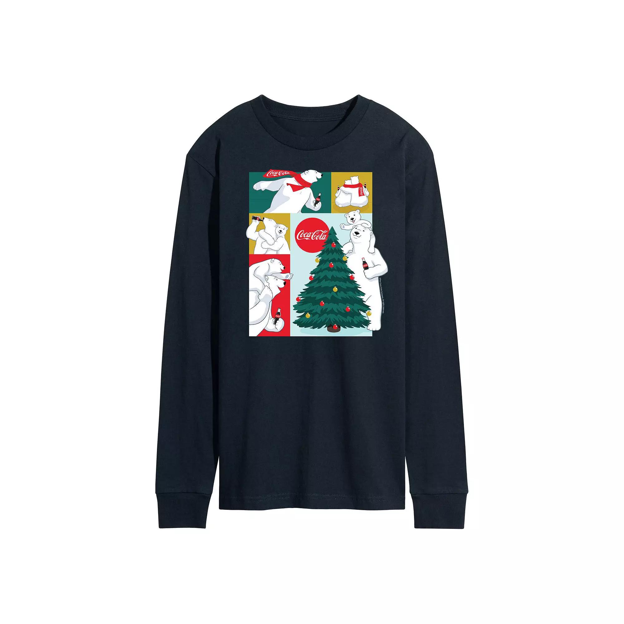 Men's CocaCola Bears Long Sleeve Graphic Tee,  Product Image