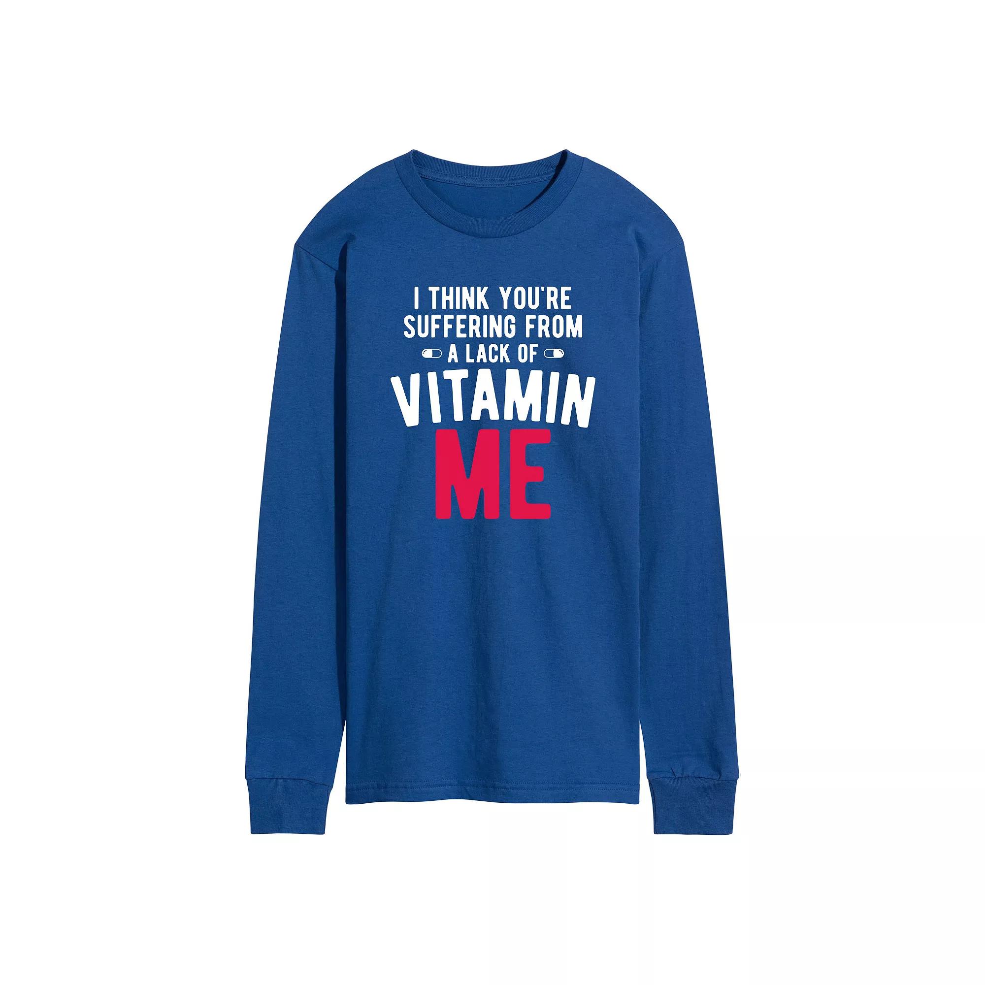 Men's Lack Of Vitamin Me Long Sleeve Tee,  Product Image