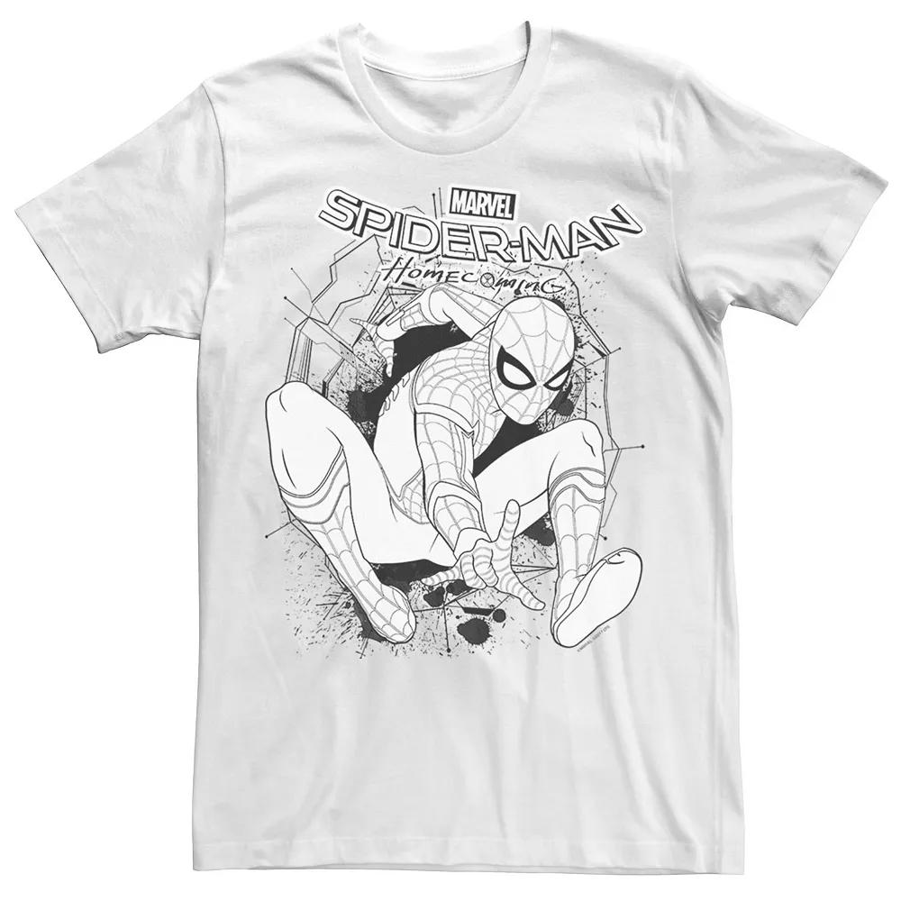 Men's Marvel Spider-Man Homecoming Tonal Web Out Graphic Tee,  Product Image