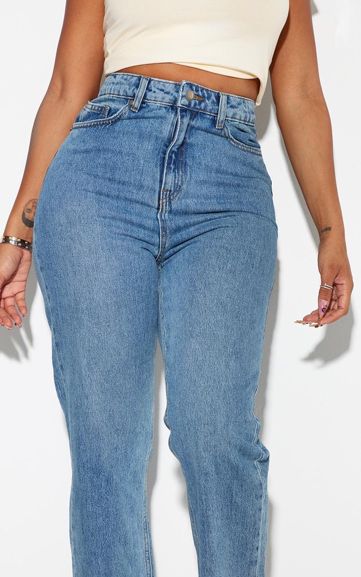Shape Mid Wash Mom Jeans Product Image