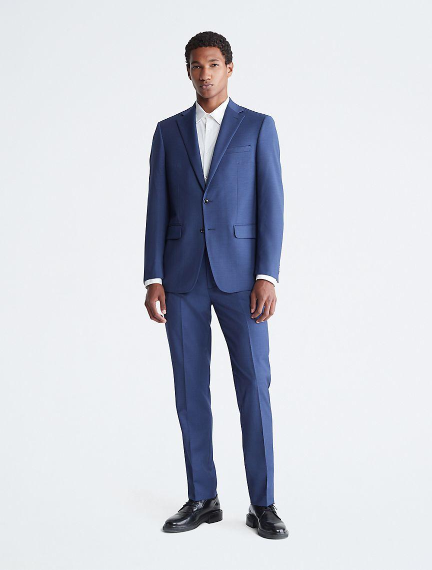 Slim Fit Blue Suit Jacket Product Image
