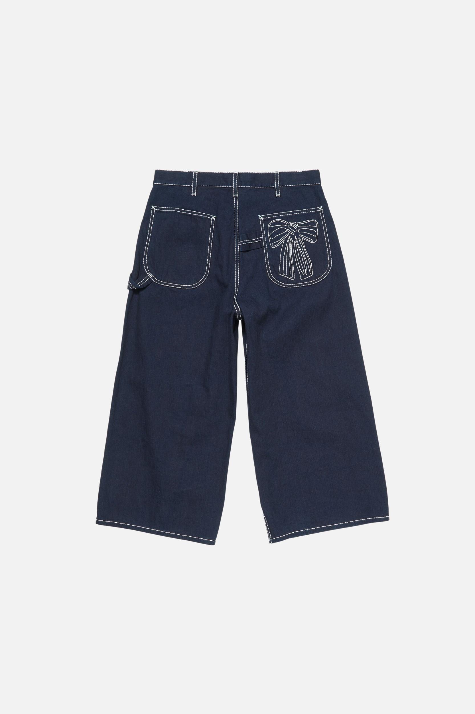 Indigo denim trousers Product Image