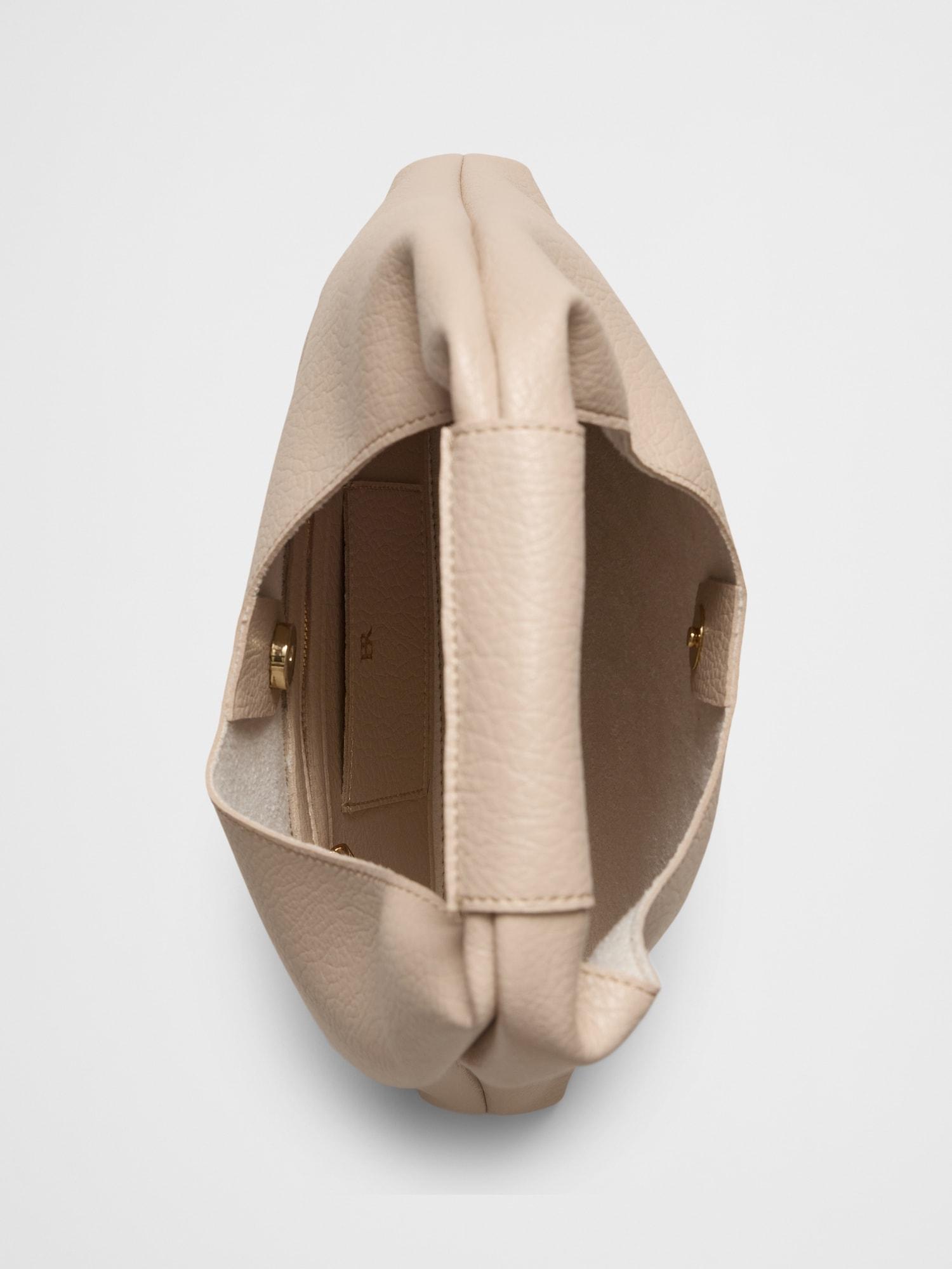 Vegan Leather Mini Slouchy Tote Product Image