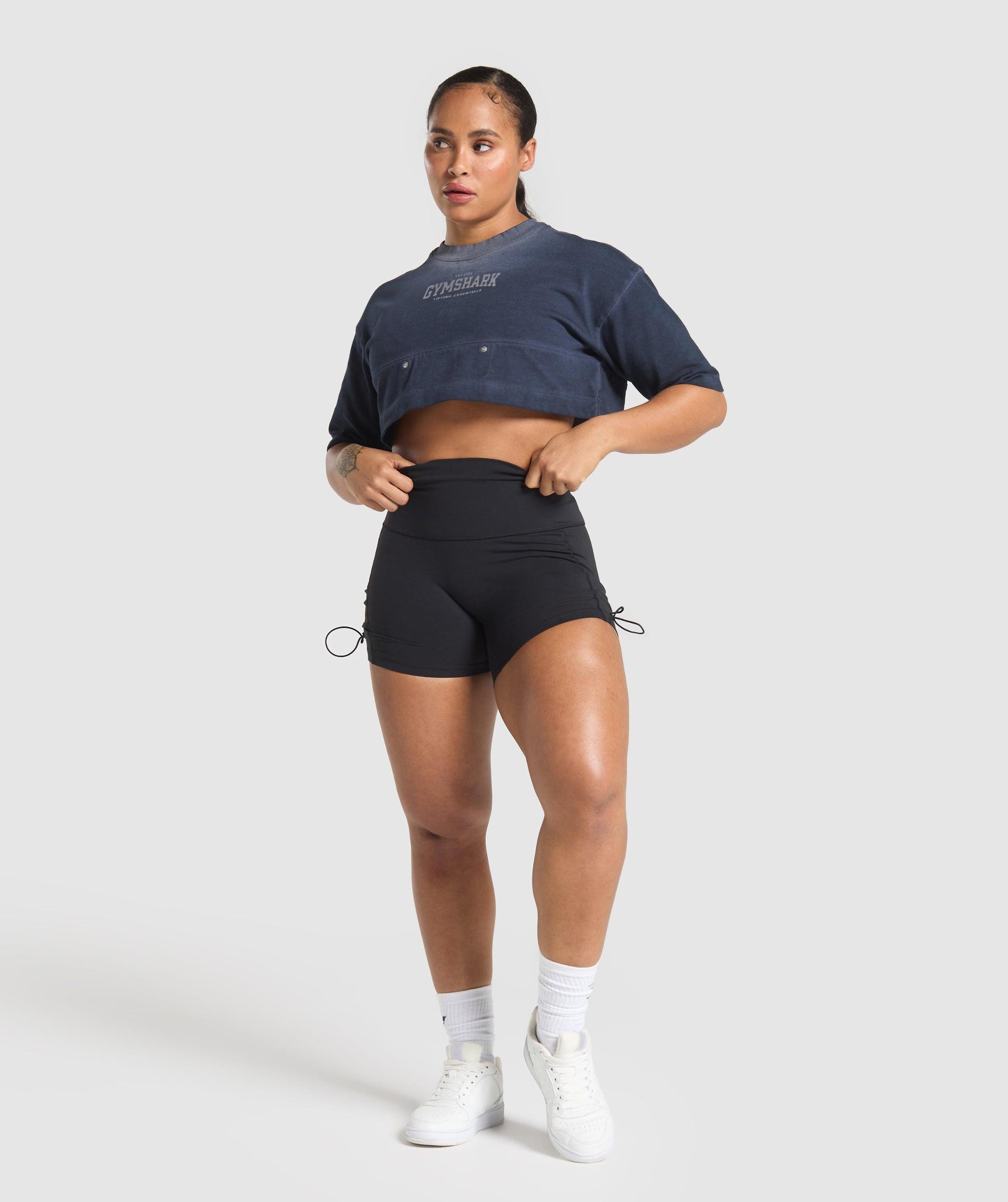 Gymshark Rest Day Heavyweight T-Shirt - Heavy Blue Female Product Image