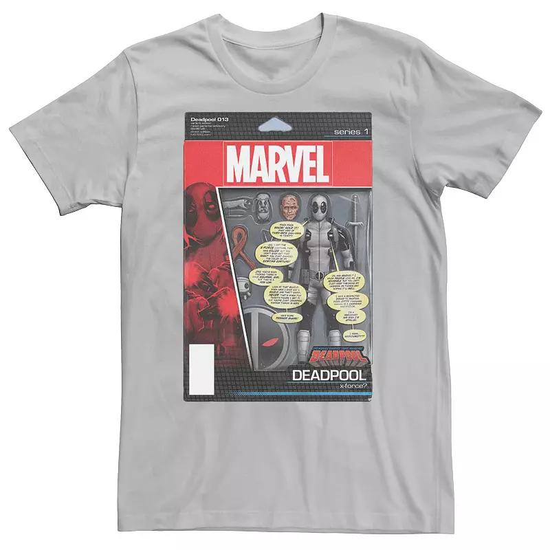 Men's Marvel Deadpool Action Figure Comic Cover Tee,  Product Image