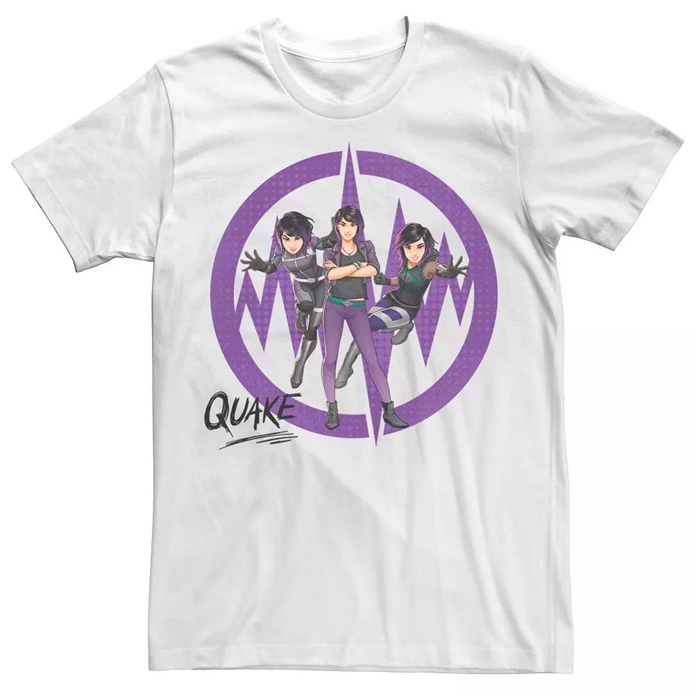 Men's Marvel Rising Secret Warriors Quake Symbol Collage Graphic Tee,  Product Image