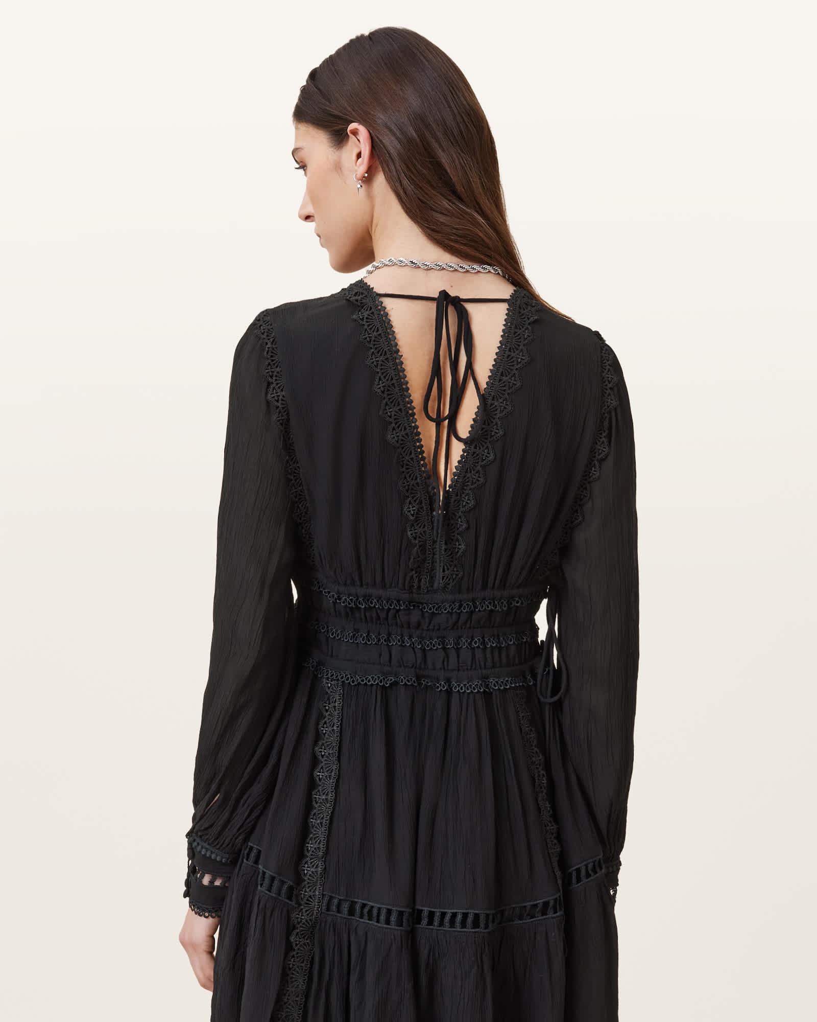 Xanthe Lace-Trimmed Mini Dress Product Image