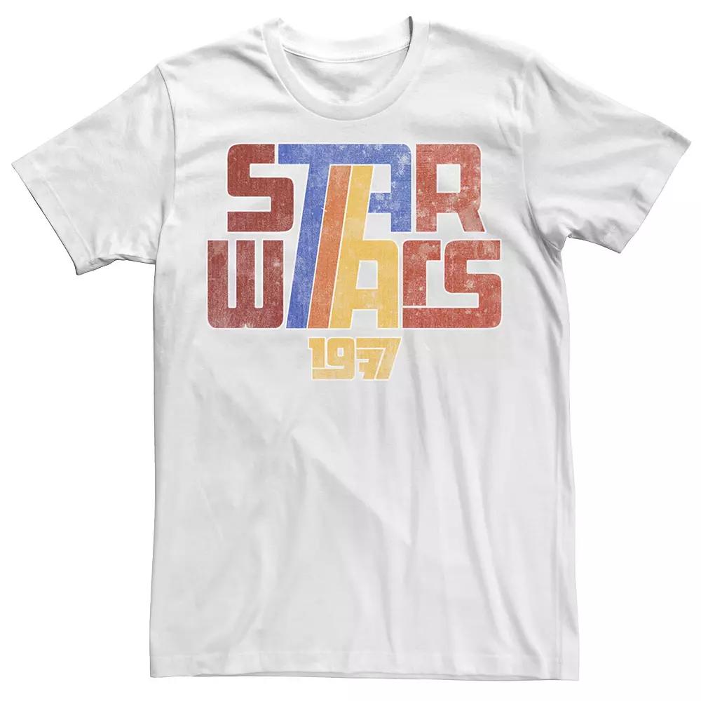 Men's Star Wars Super Retro 1977 Custom Logo Graphic Tee,  Product Image