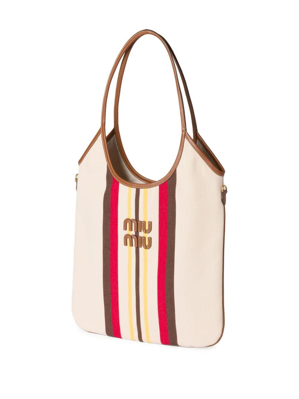 Ivy striped tote bag Product Image