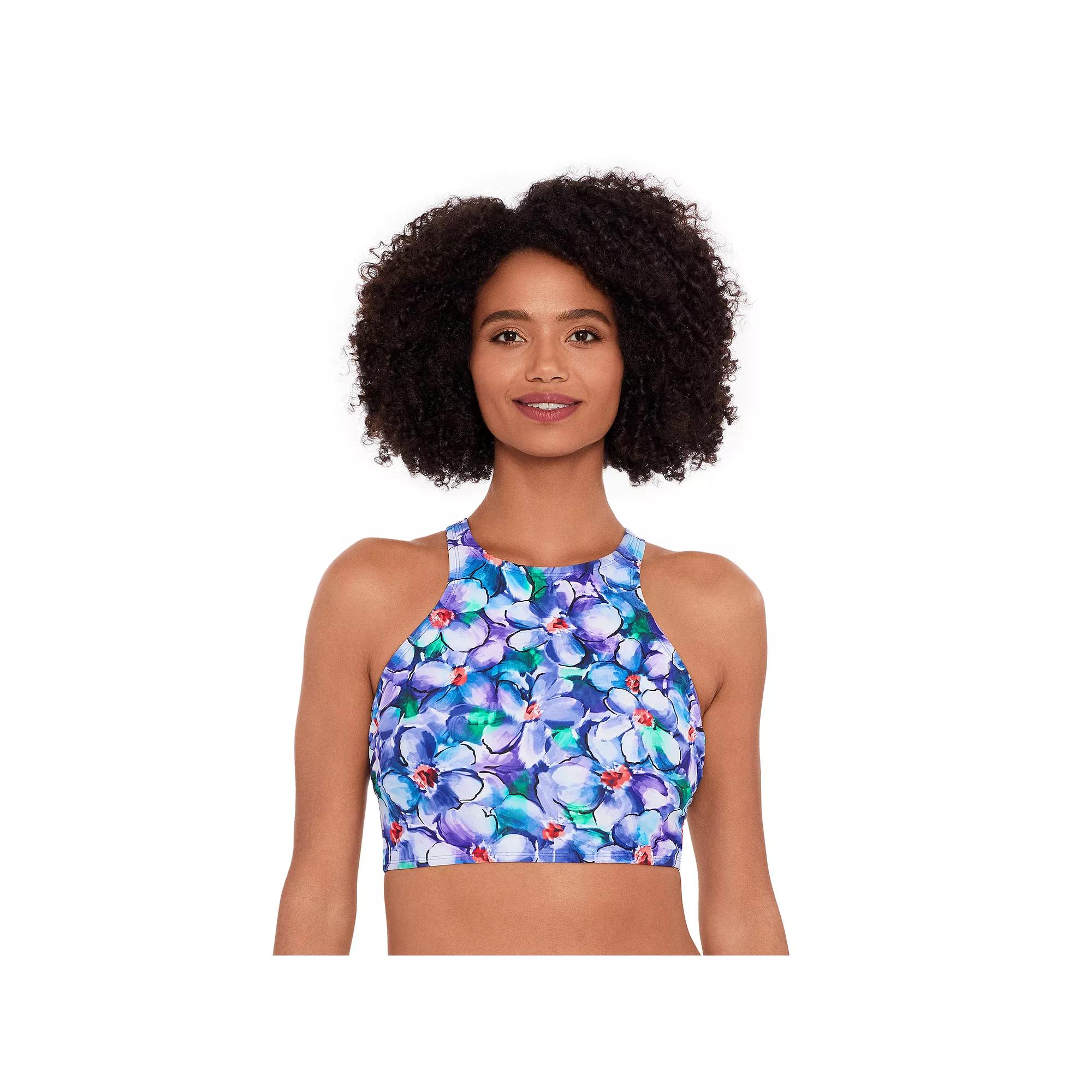 Women's Eco Beach Strappy Back Longline Bikini Top,  Product Image