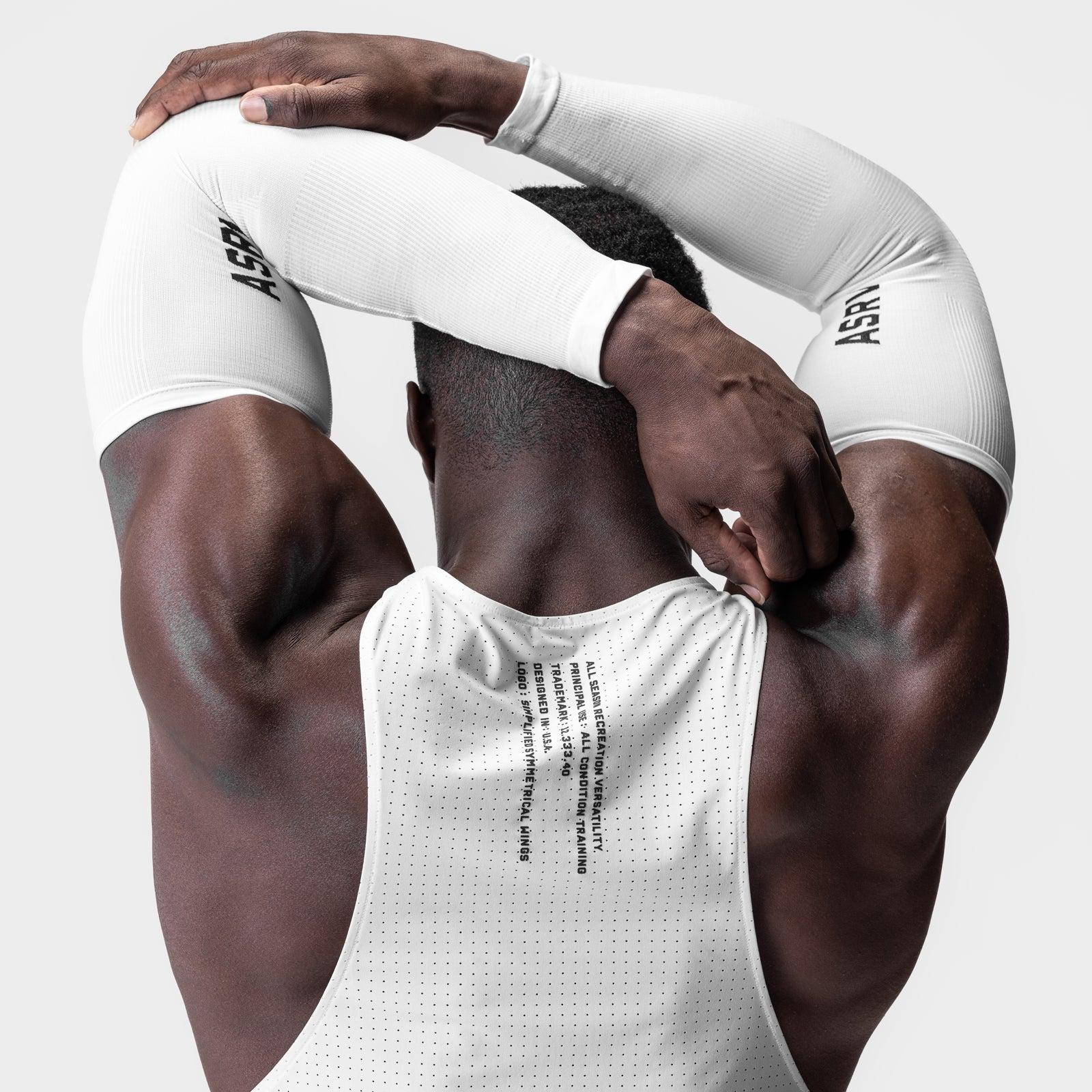 0940. Body-Mapped Arm Sleeve - White Product Image