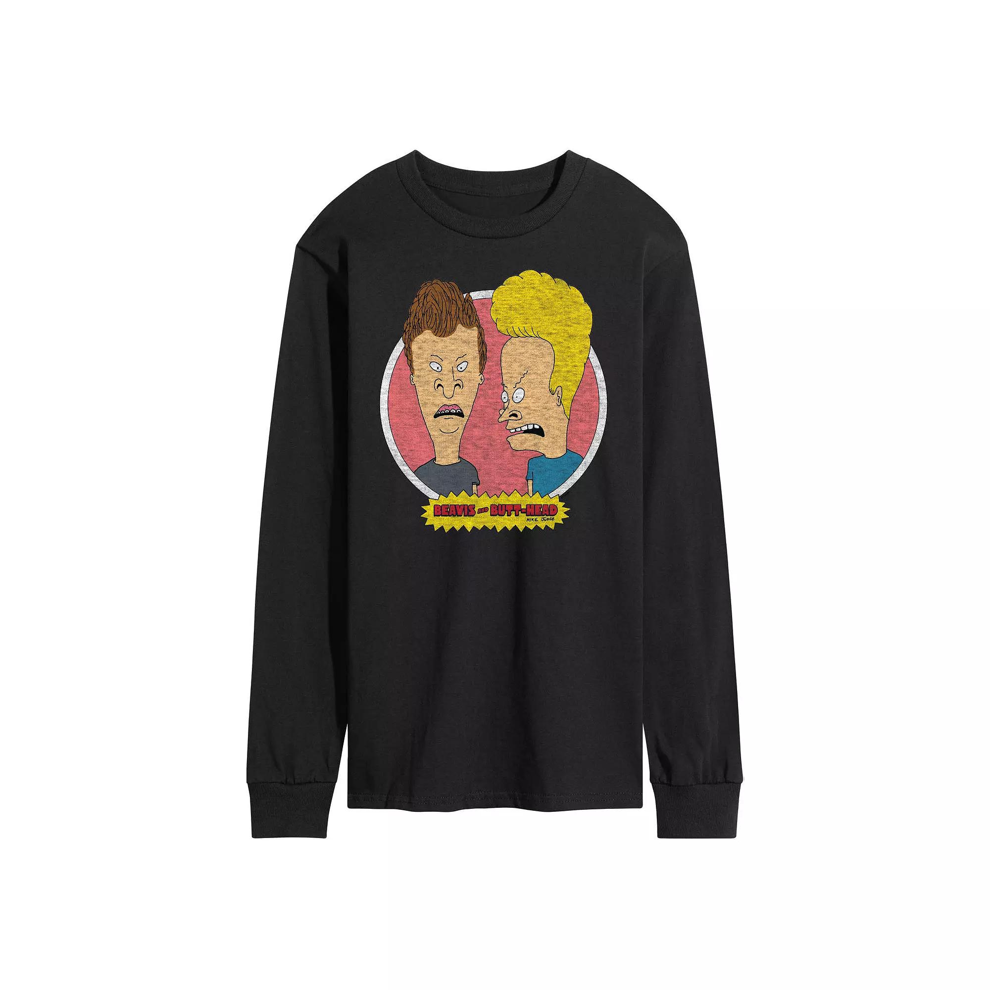 Men's Beavis And Butthead 30th Long Sleeve Tee,  Product Image