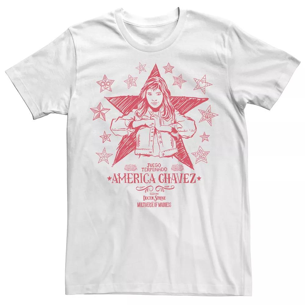 Men's Marvel Doctor Strange Movie 2 America Chavez Portrait Doodle Tee,  Product Image
