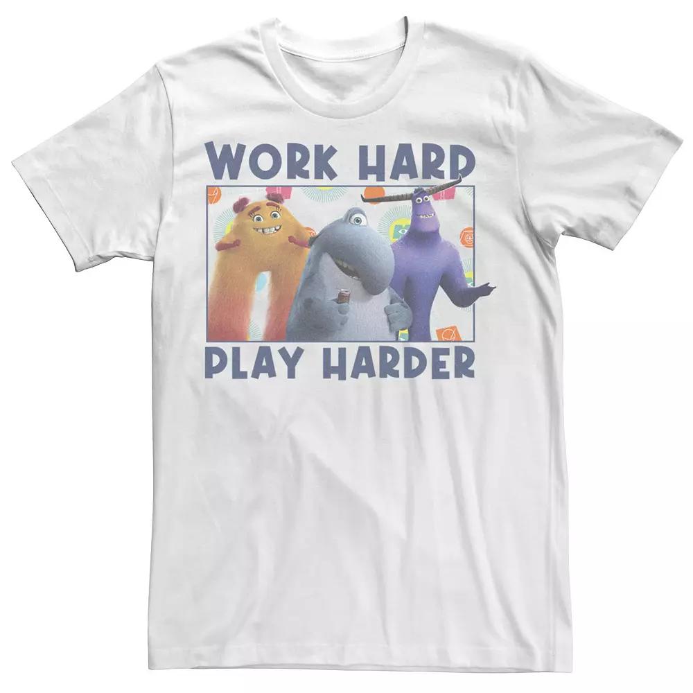 Disney / Pixar's Monsters At Work Men's Play Harder Quote Tee,  Product Image