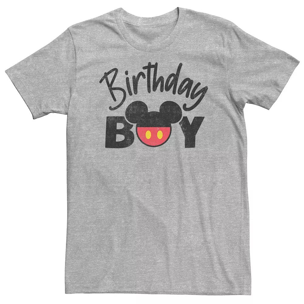 Big & Tall Disney Mickey & Friends Birthday Boy Mickey Logo Tee, Men's,  Product Image