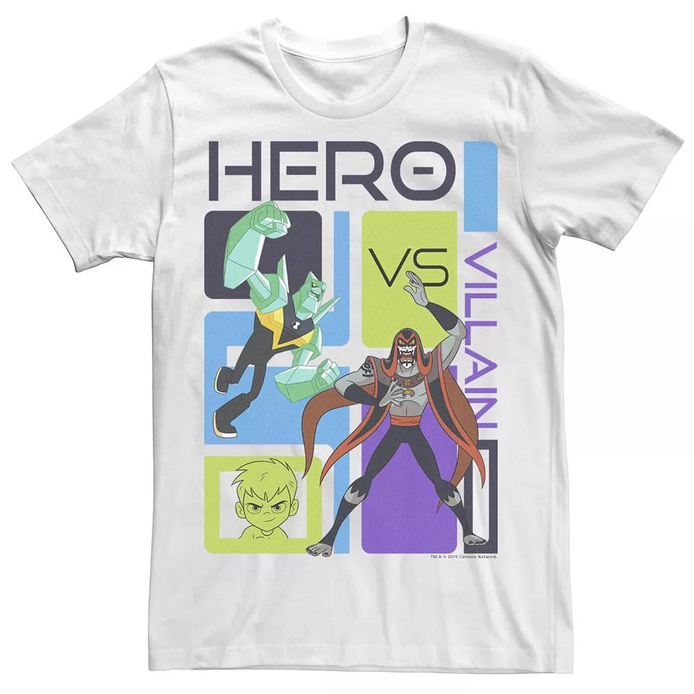 Men's Ben 10 Hero VS Villain Panel Grid Graphic Tee,  Product Image
