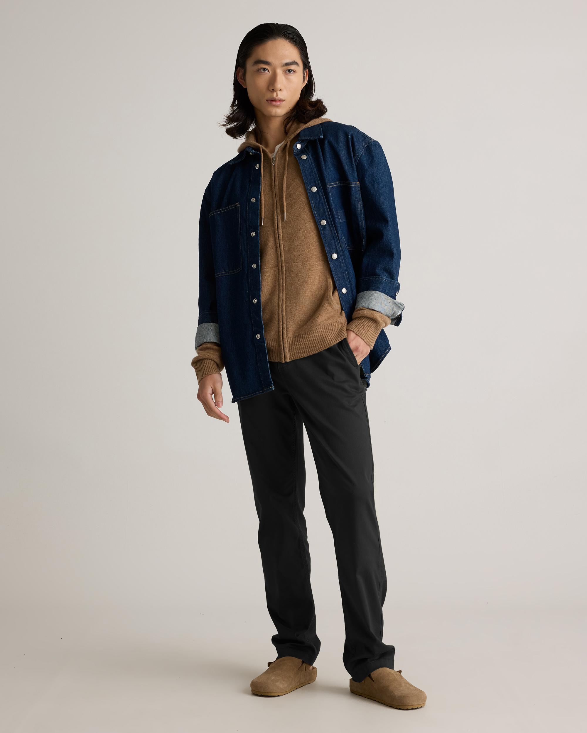 Quince | Men's Mongolian Cashmere Full-Zip Hoodie Product Image